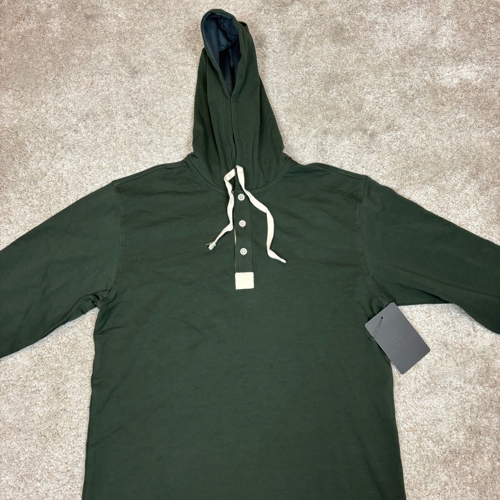Other NWT Bylt Drop Cut Hooded Henley Men's Small Minimalist Size US S / EU 44-46 / 1 - 2 Thumbnail