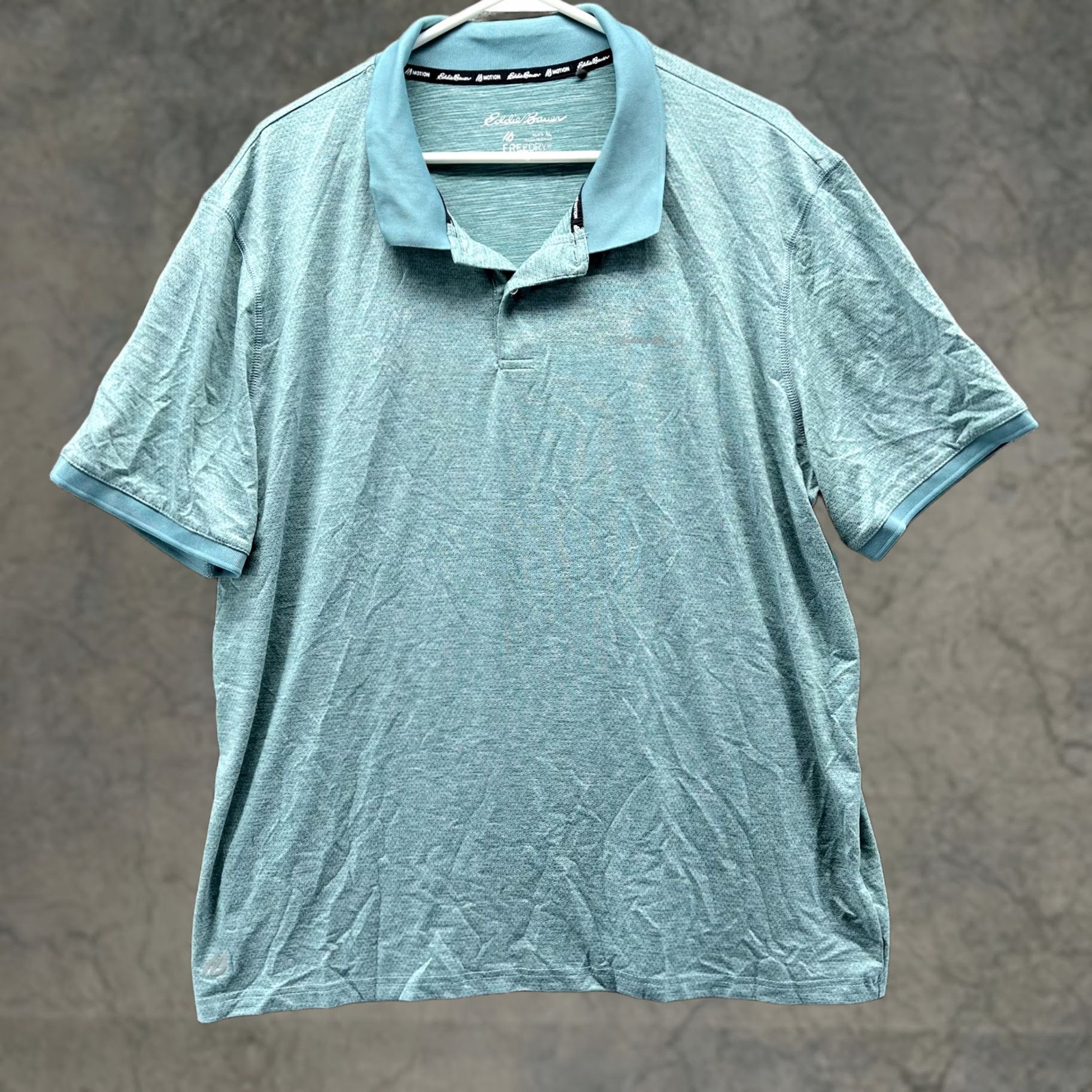 Eddie Bauer Eddie Bauer Polo Shirt Mens XL Blue Motion FreeDry Golf Performance Stretch Shirt Size US XL / EU 56 / 4 - 1 Thumbnail