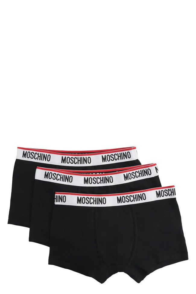 Moschino o1y0225 Size : XS / Logo 3-Piece Set Boxer in Black Size ONE SIZE - 1 Thumbnail