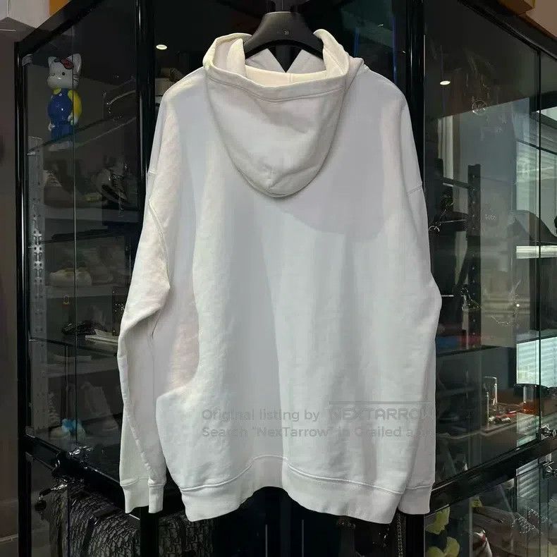 Balenciaga Balenciaga Rainbow White Wheat Ear Logo Embroidered Hoodie Size US XS / EU 42 / 0 - 2 Thumbnail