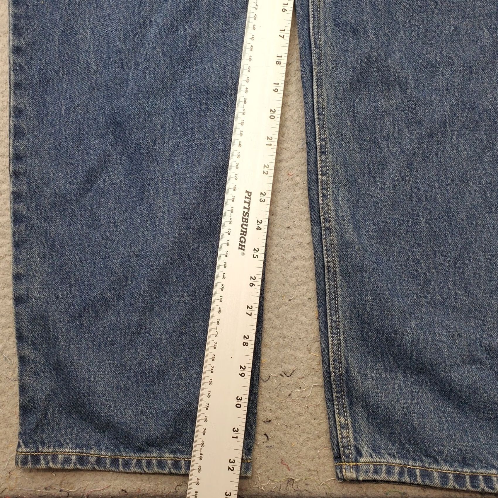 Lands' End Lands' End Jeans Womens 18T Blue Denim Medium Wash Grunge Straight Leg Streetwear Jeans Size 40" / US 18 - 4 Thumbnail
