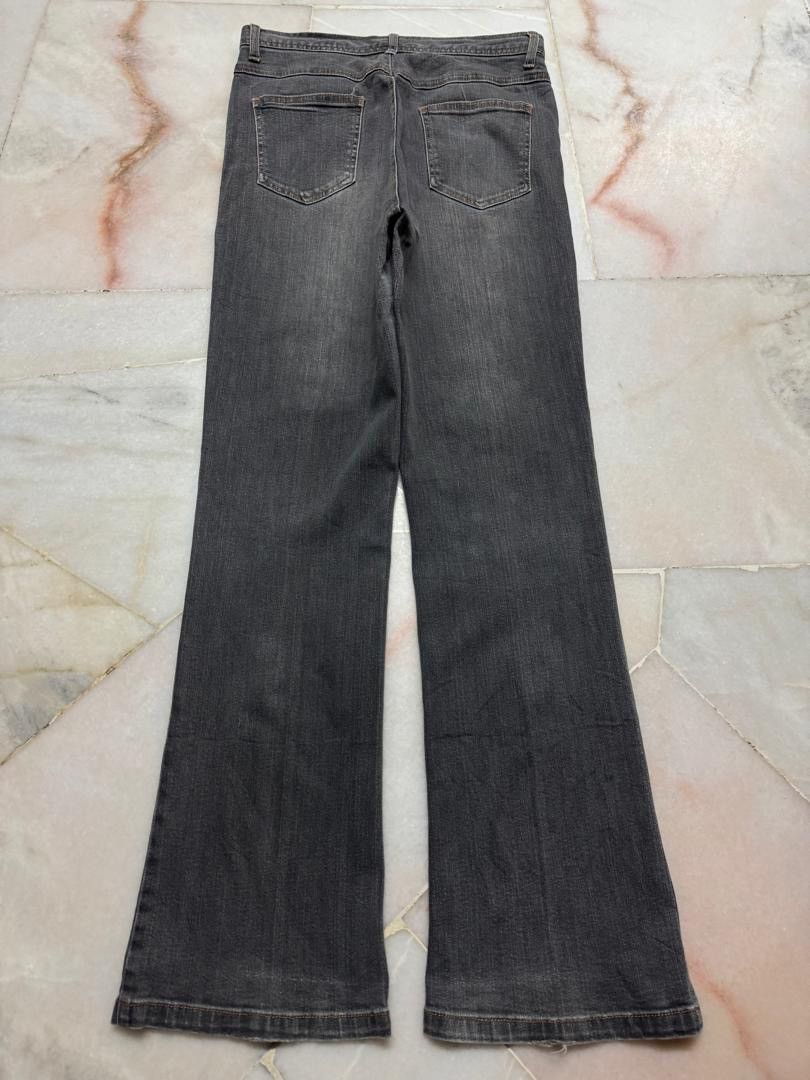 Japanese Brand 💥FLARED💥VINTAGE 90s STYLE JAPANEDE WHISKER BOOTCUT JEANS Size US 27 - 10 Thumbnail