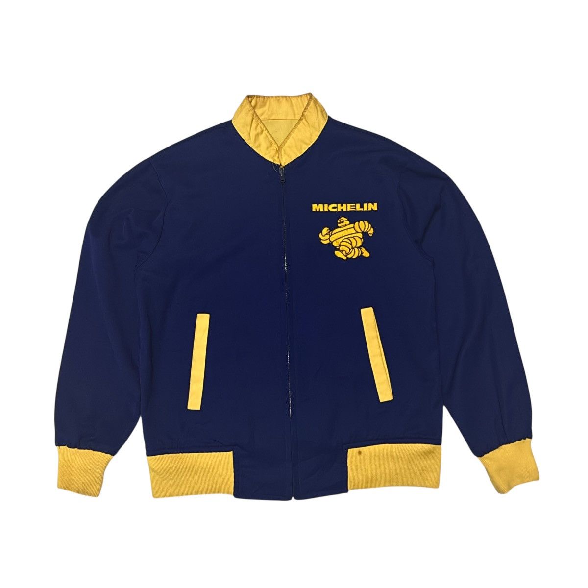 Other 80s Vintage Michelin Tyre Reversible Jacket Size US L / EU 52-54 / 3 - 1 Thumbnail