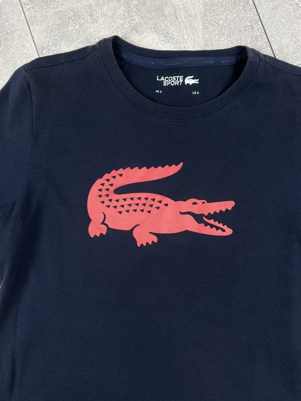 Lacoste Lacoste Mens Overprint Logo T-Shirt Size US S / EU 44-46 / 1 - 6 Thumbnail