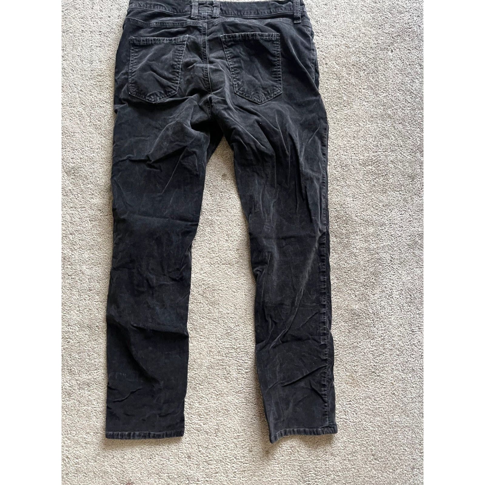 Vintage Current Elliott Pants The Ankle Skinny Black Velvet Women’s Size 26-0 Size 25" / US 0 / IT 36 - 3 Thumbnail