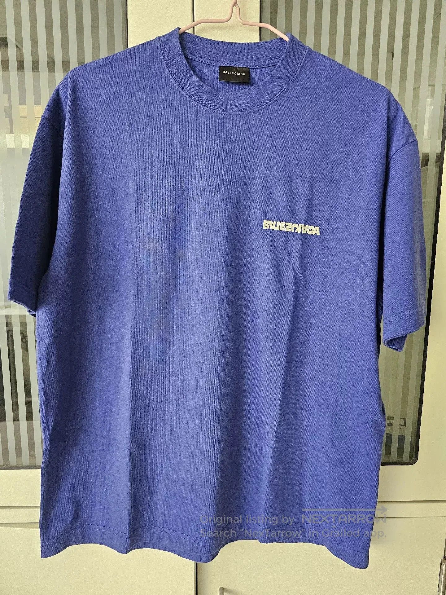Balenciaga Balenciaga Blue Short Sleeve T. Size US S / EU 44-46 / 1 - 2 Thumbnail