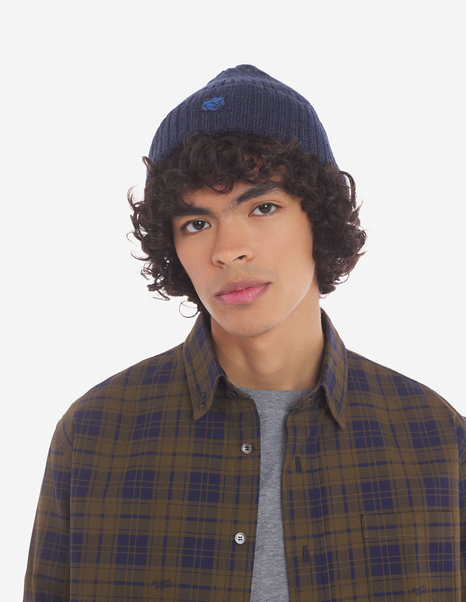 Maison Kitsune Maison Kitsune wool Beanie Fox Head Size ONE SIZE - 3 Thumbnail