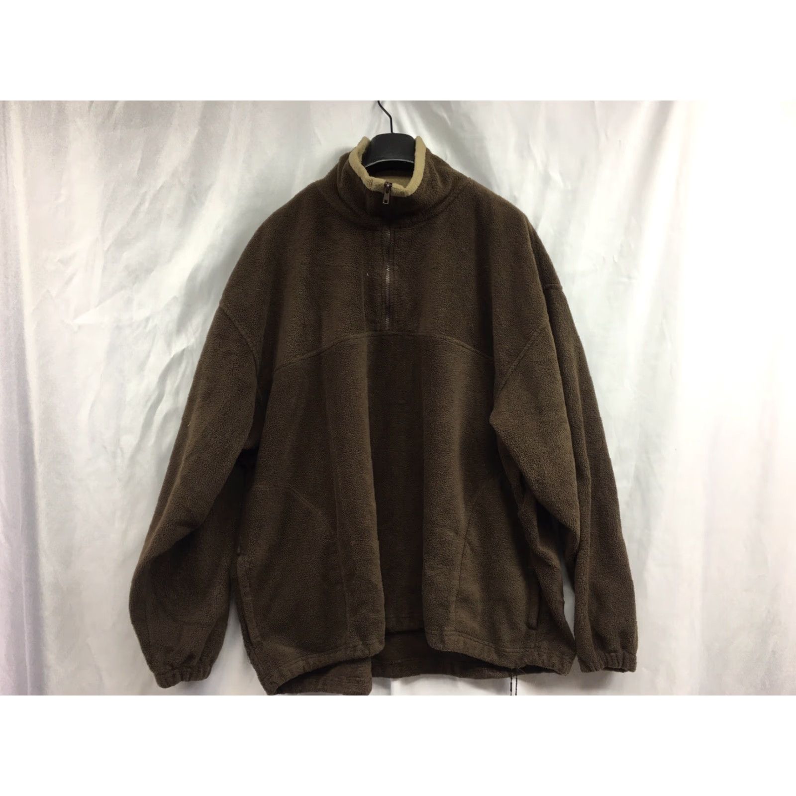 Vintage Benzene Jacket Mens 2XL Brown Long Sleeve 1/4 Zip Fleece Casual Hiking Warm Windbreaker Size US XXL / EU 58 / 5 - 6 Thumbnail