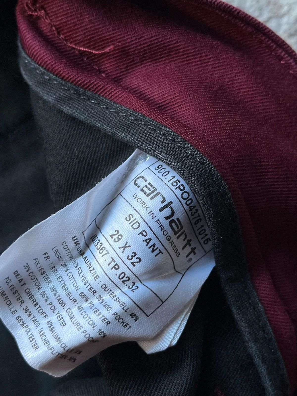Carhartt Carhartt 2015 Chinos Pants Burgundy Deadstock Sz W 29 x L 32 Size 32" / US 10 / IT 46 - 5 Thumbnail