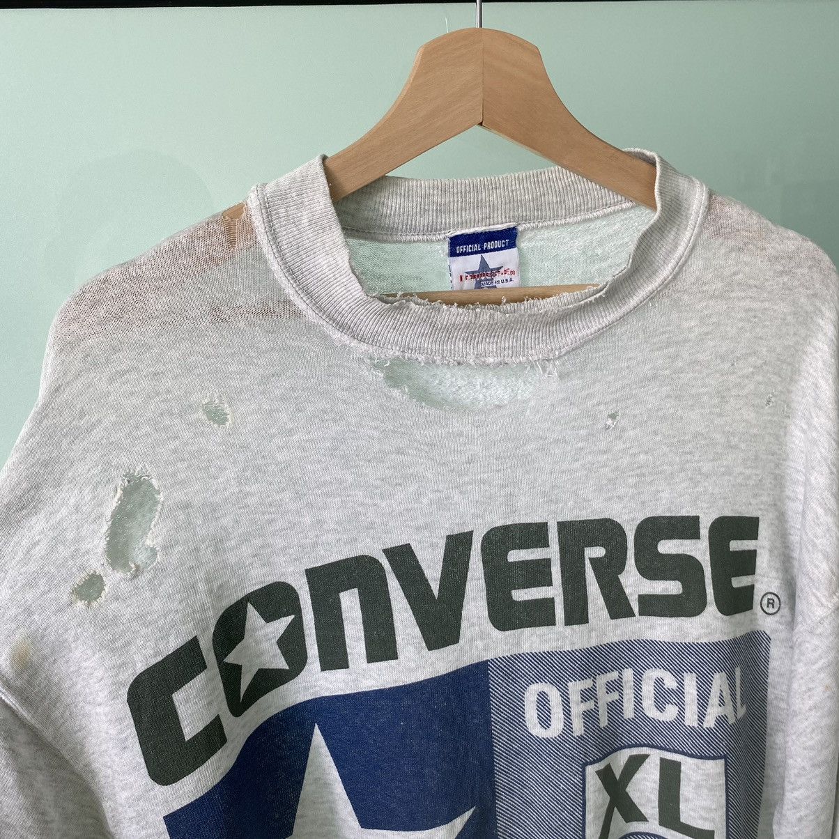 Converse Thrashed Vintage 80s Converse ERD GRUNGE Sweatshirt Size US XL / EU 56 / 4 - 2 Thumbnail