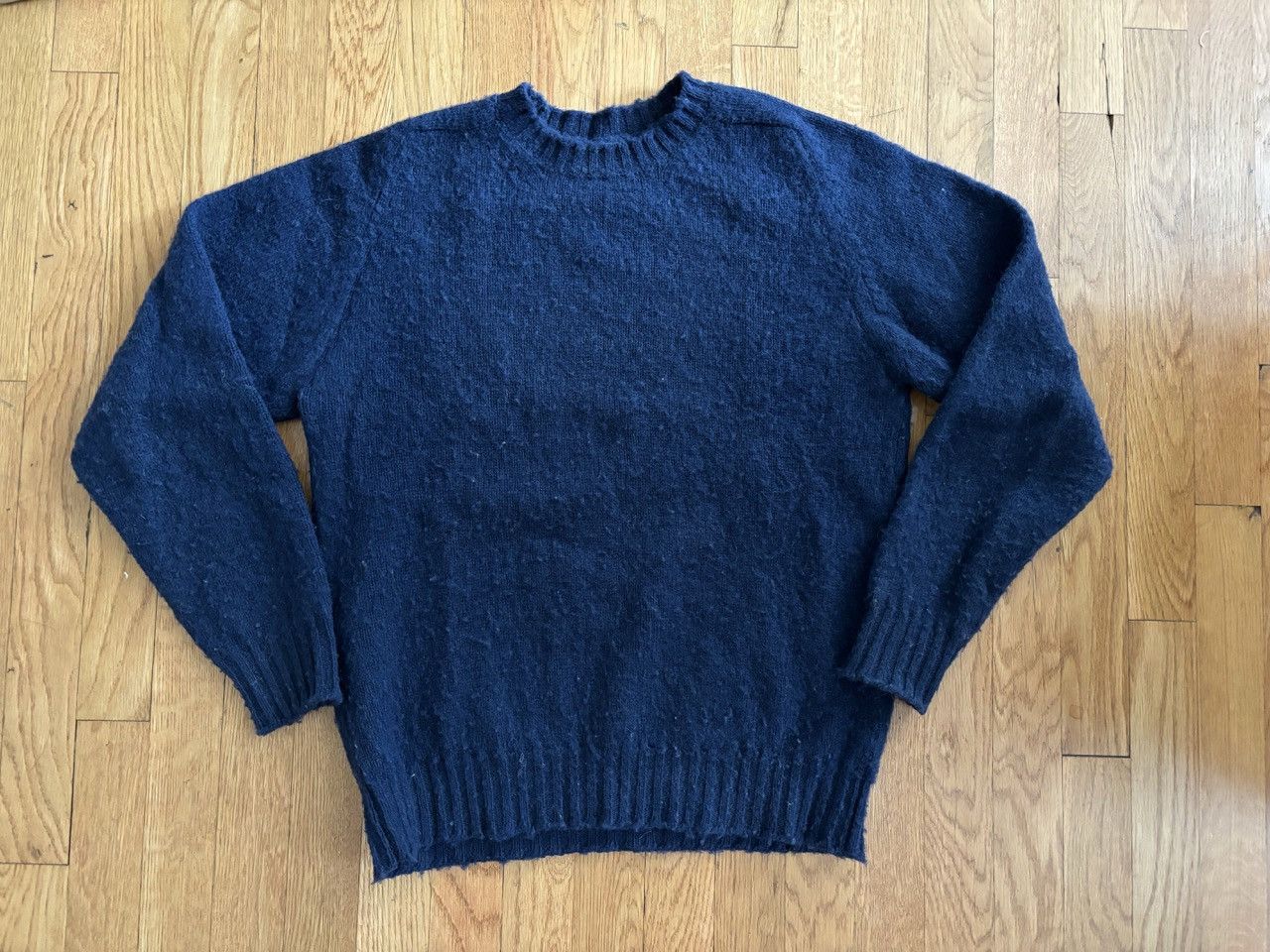 Jamiesons Of Shetland Shaggy Brushed Shetland Wool Crewneck Sweater Size 38 Grailed