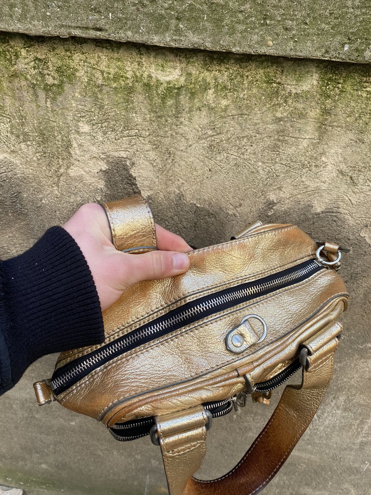 Chloe Vintage Leather Multipocket Y2K Handbag
