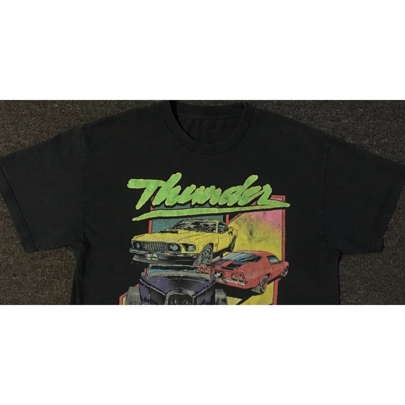 NASCAR Nike Shirt NASCAR Graphic Tee XL Black Distressed John Galt Thunder Racing Vintage Grunge Biker USA 80s 90s Car Racing Mens Size US XL / EU 56 / 4 - 6 Thumbnail