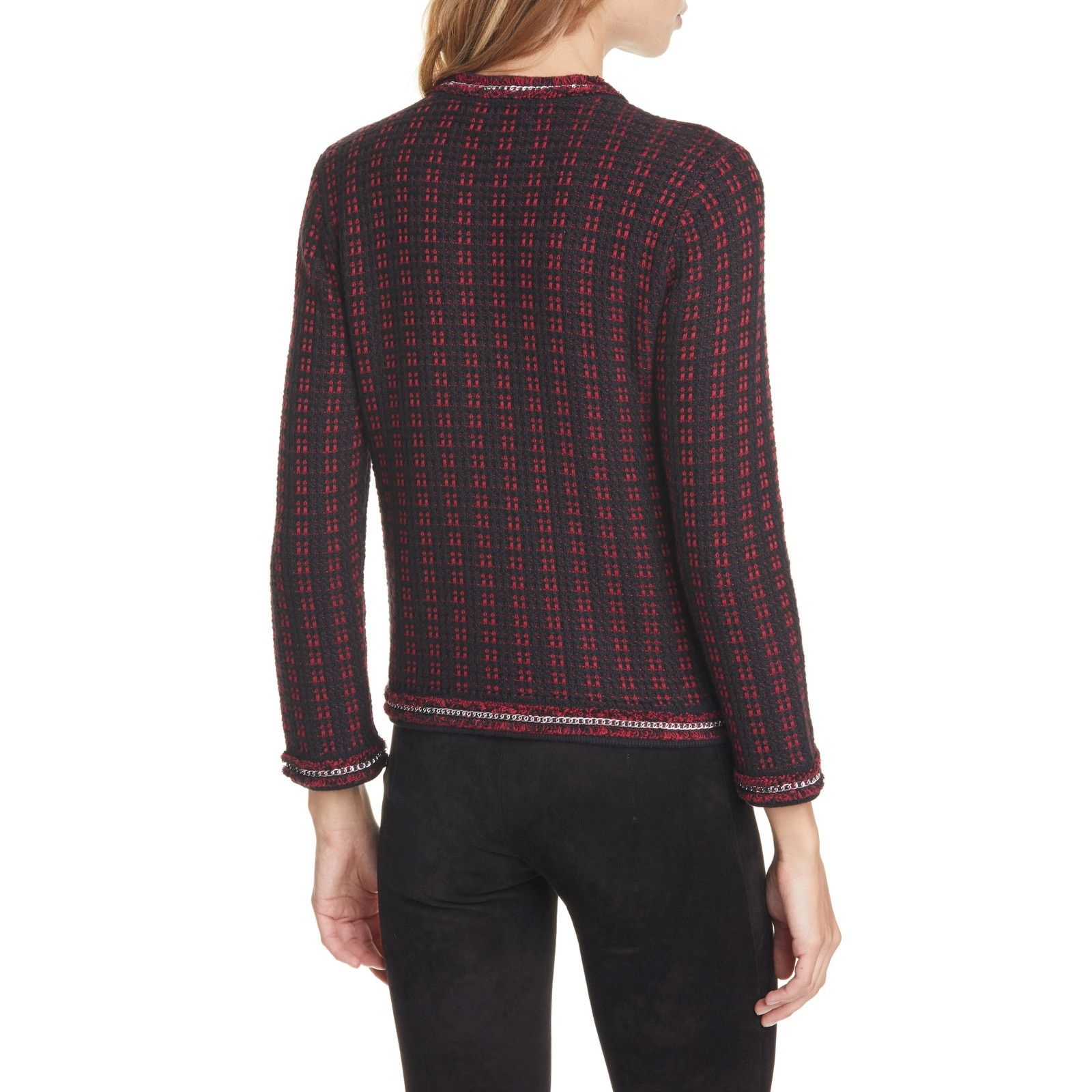 Alice + Olivia Alice + Olivia Georgia Embellished Sweater Jacket Size M / US 6-8 / IT 42-44 - 3 Thumbnail