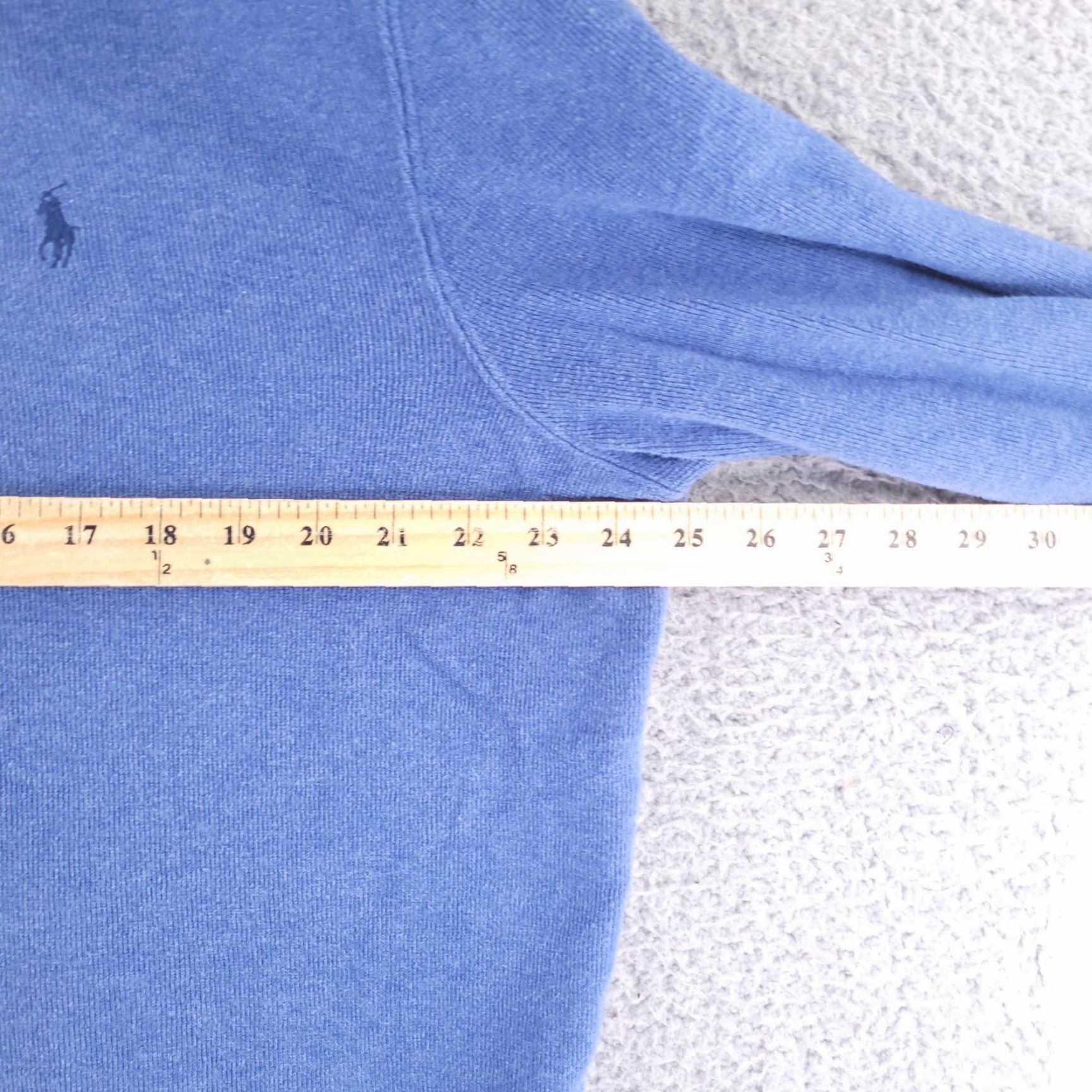 Polo Ralph Lauren Polo Ralph Lauren Sweater Mens XL Blue Quarter Zip Pullover Cotton Casual Dress Size US XL / EU 56 / 4 - 5 Thumbnail