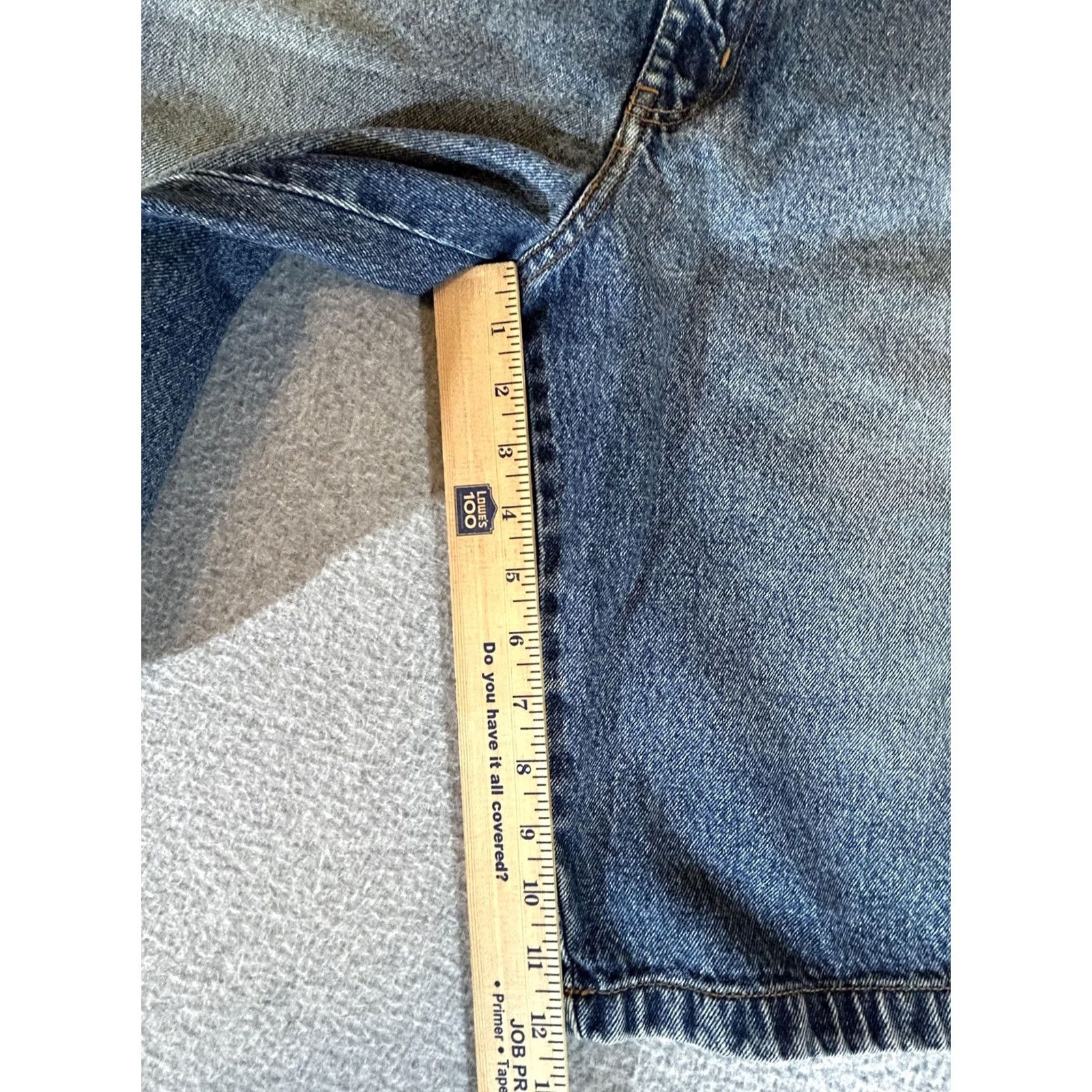 Vintage VINTAGE Bull.&.Bear Jean Shorts Men 36 Jorts Carpenter Wide Leg Blue Baggy Denim Cargo Shorts Men Blues Jeans Cargo Pocket 90s Skater Grunge Mens Size US 36 / EU 52 - 2 Thumbnail
