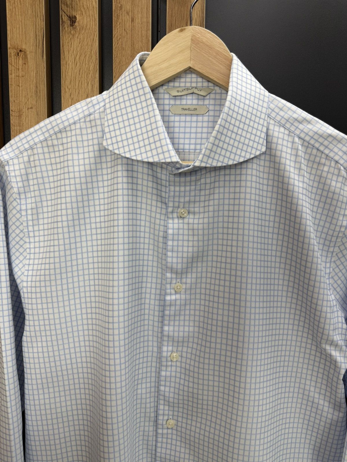 Suitsupply Suitsupply Traveller Cotton Long Sleeve Shirt Size 42 Size US XL / EU 56 / 4 - 2 Thumbnail