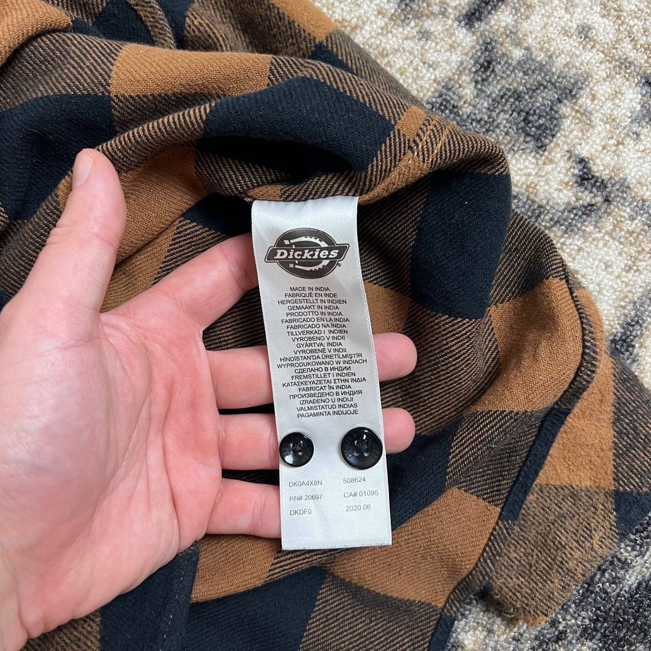 Dickies Dickies Vintage Tab Logo Plaid Button Up Flannel Shirt Size US S / EU 44-46 / 1 - 5 Thumbnail