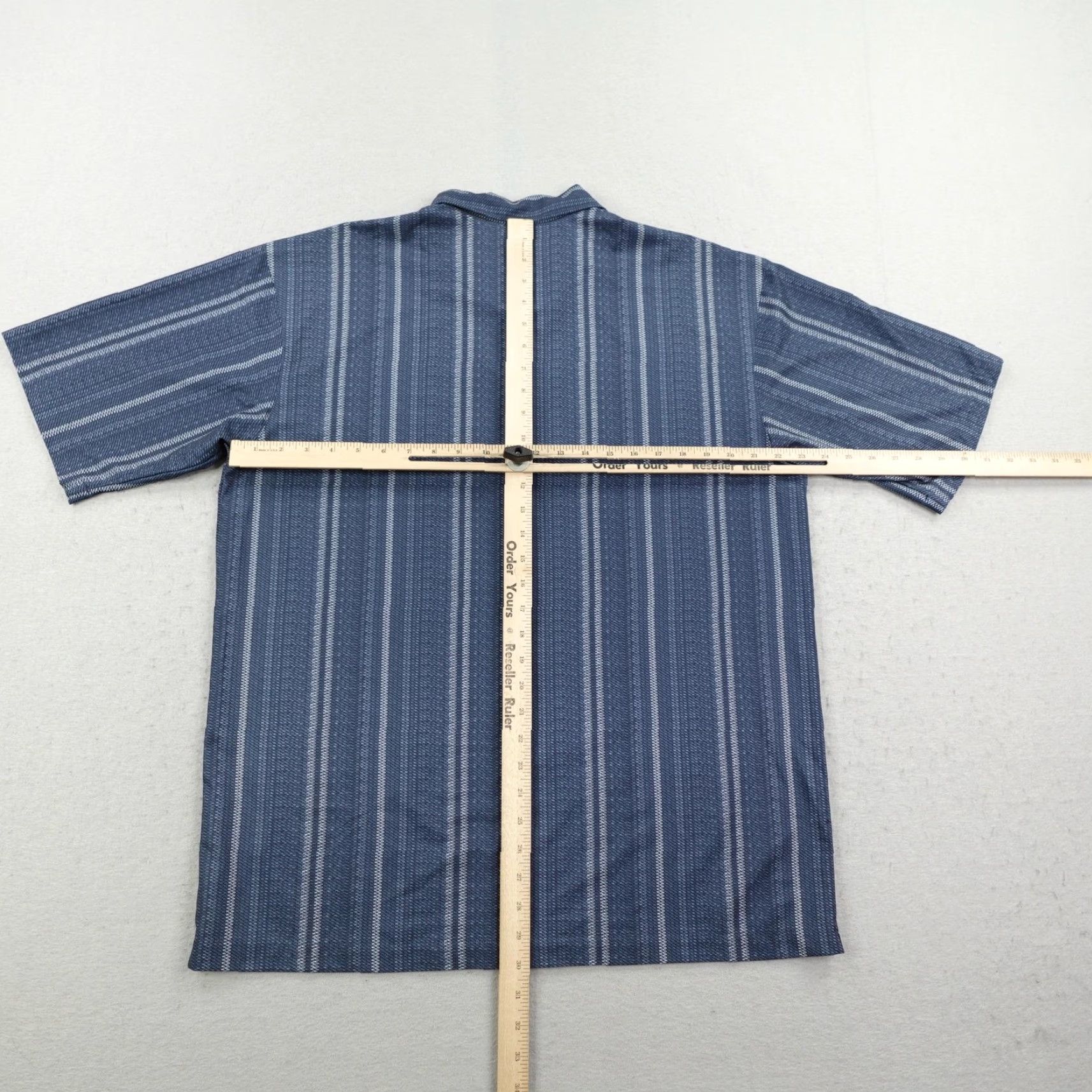 Nike Nike Shirt Men Large Blue Stripes Tiger Woods Dri-FIT Golf Button Up Performance Size US L / EU 52-54 / 3 - 5 Thumbnail