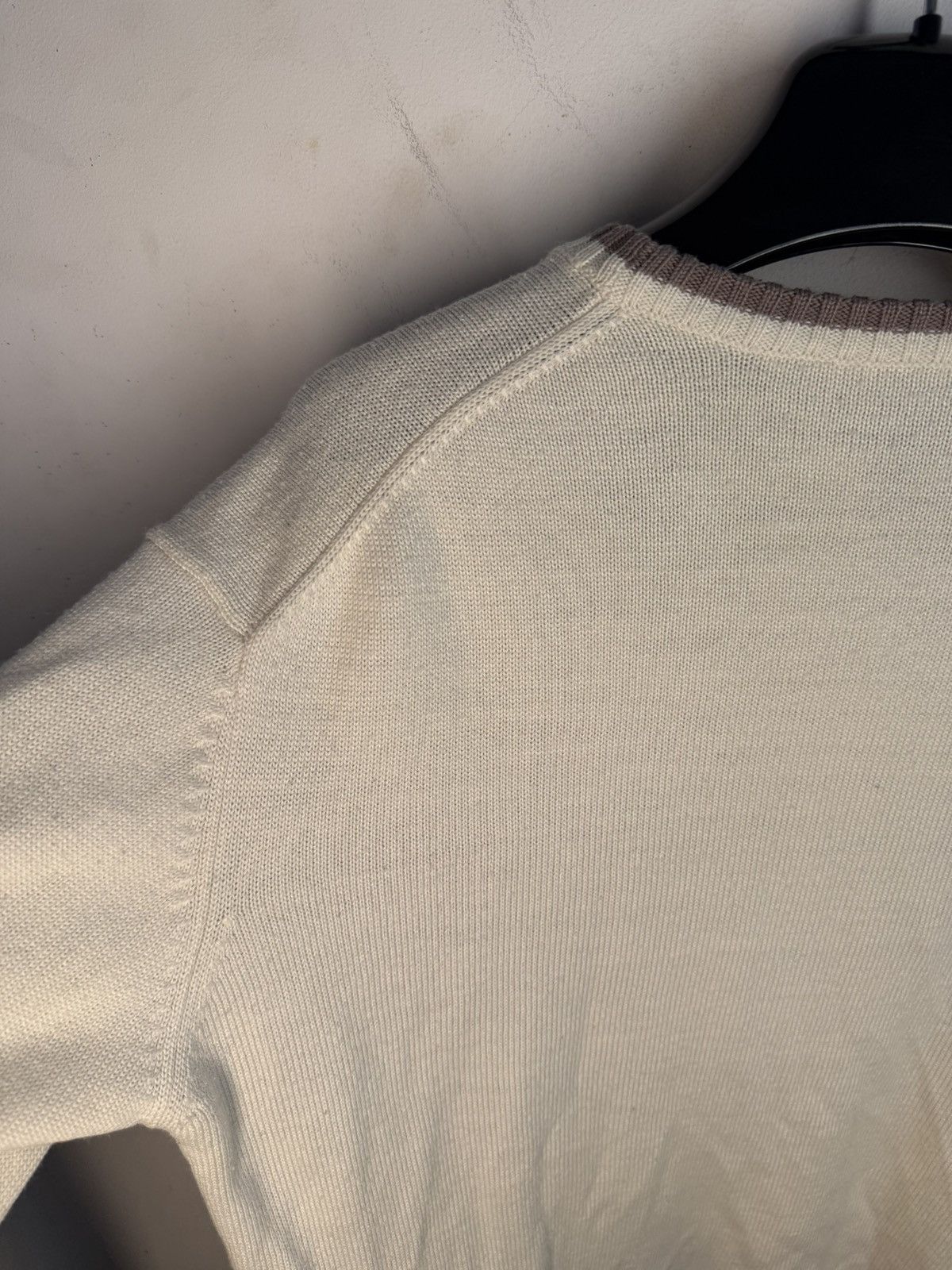 Yves Saint Laurent Beige YSL Sweater Big Logo Lightweight Size US M / EU 48-50 / 2 - 15 Thumbnail
