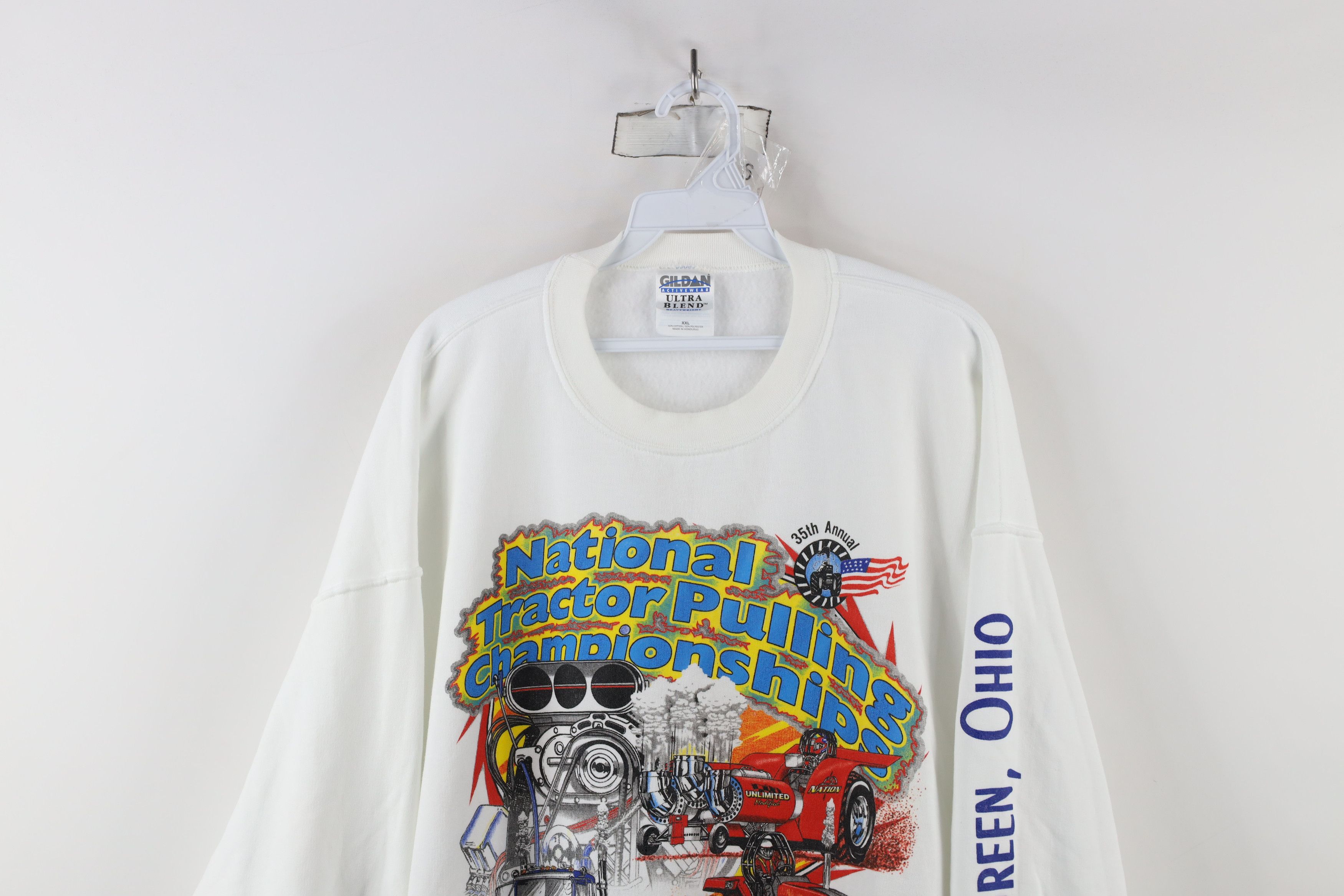 Vintage Vintage Y2K 2001 Pulling Championship Sweatshirt White Size US XXL / EU 58 / 5 - 2 Thumbnail