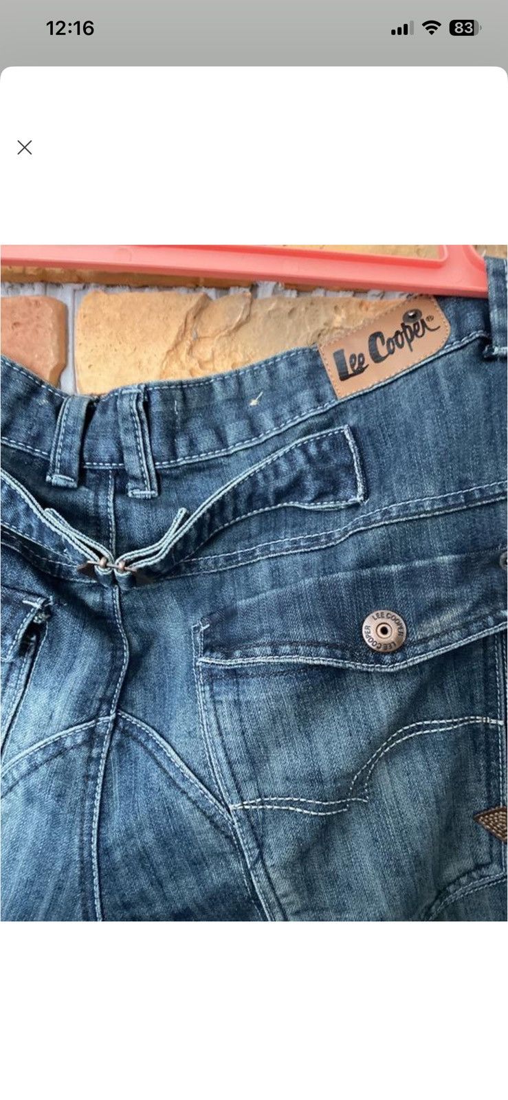 Lee Vintage Lee Cooper Cargo Denim Jeans Size US 36 / EU 52 - 6 Thumbnail