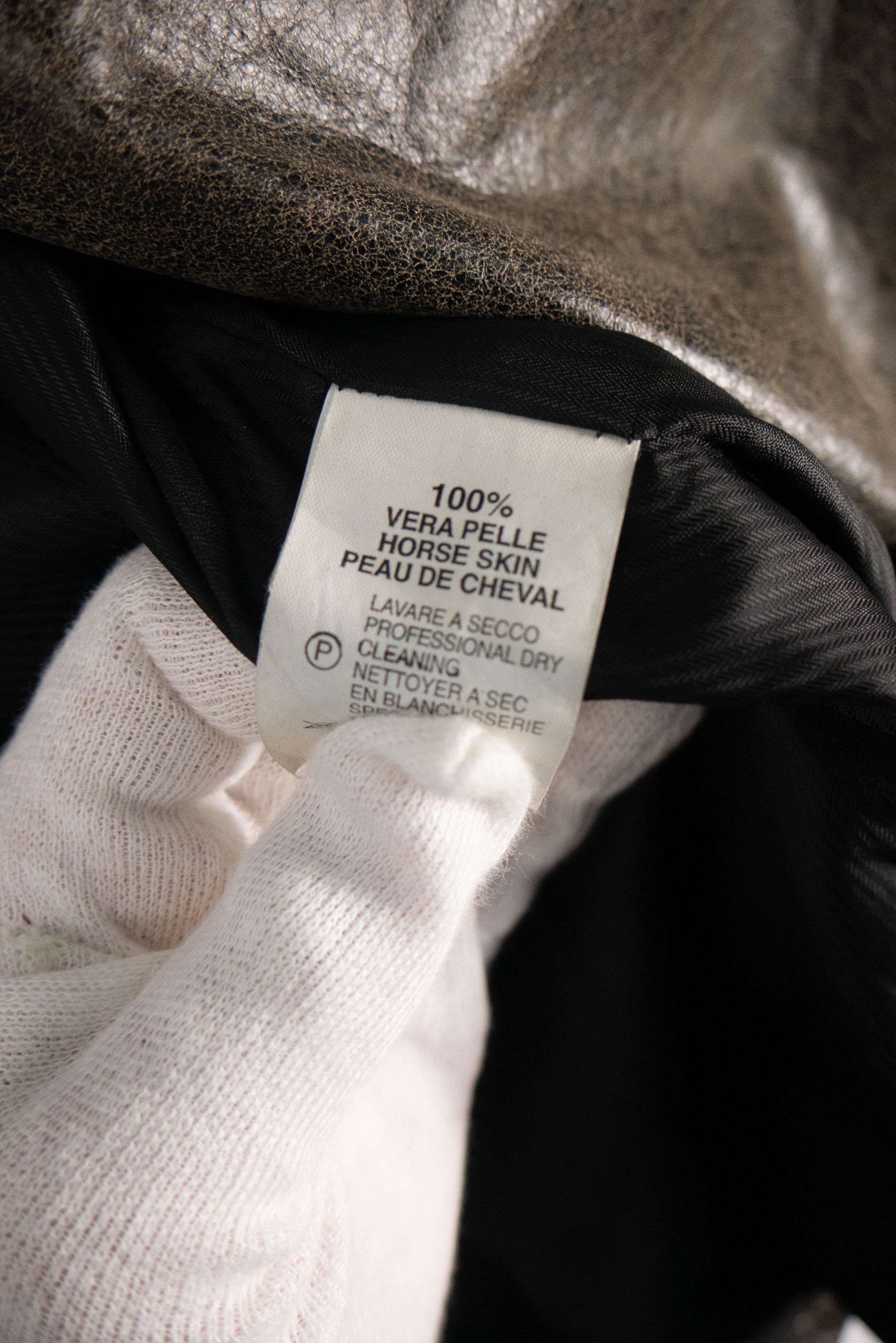 Marlboro × Vintage Marlboro leather jacket genuine horsehide biker style Size S / US 4 / IT 40 - 10 Thumbnail