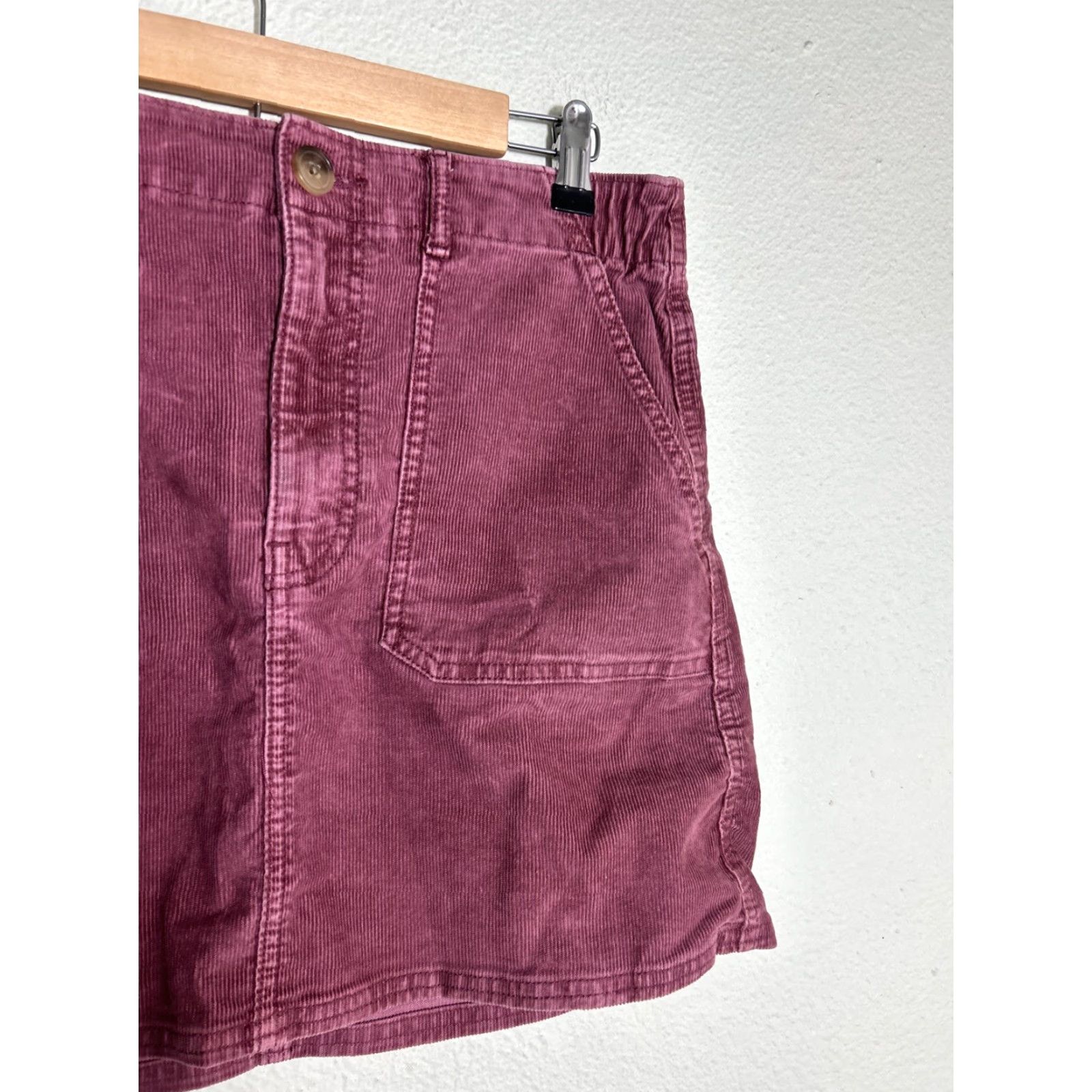 American Eagle Outfitters VINTAGE American Eagle Skirt Women 8 Corduroy Rose A-Line Short Stretch 32X16 Pink Size 30" / US 8 / IT 44 - 3 Thumbnail