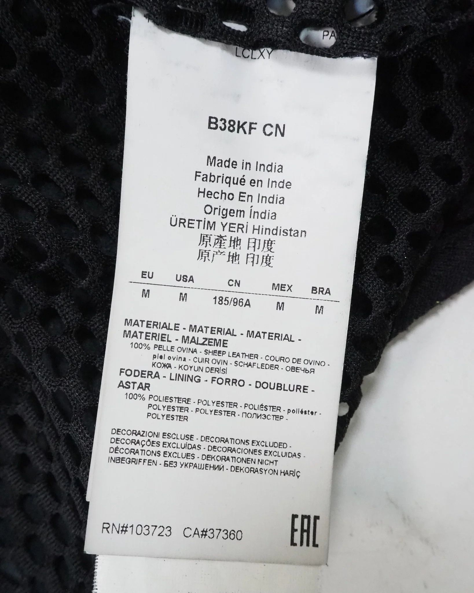 Emporio Armani Emporio Armani Black Hooded Zip-Front Leather Jacket $1125 Size US M / EU 48-50 / 2 - 3 Thumbnail