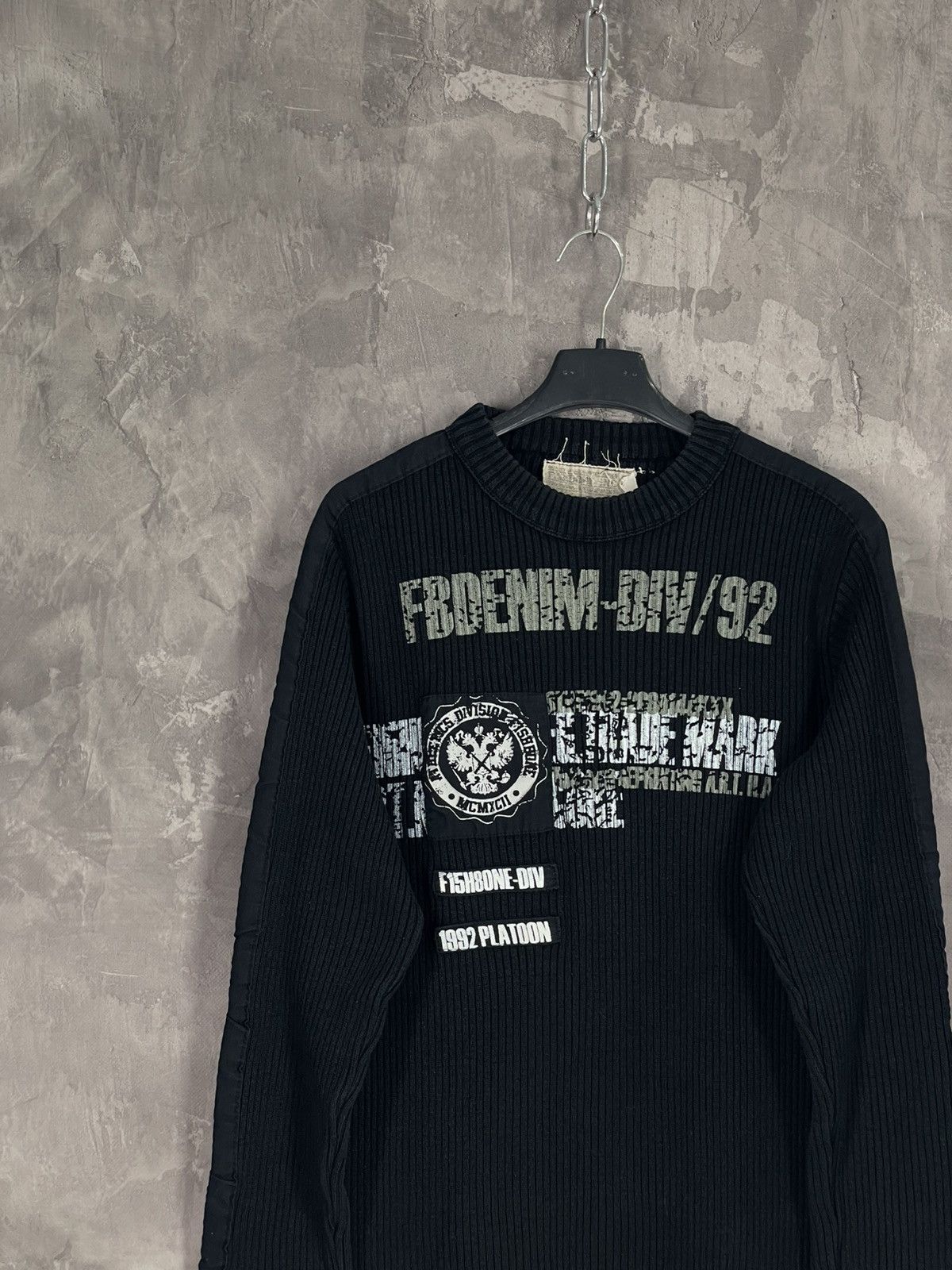 20471120 × Diesel × Japanese Brand Vintage Abstract Y2K Diesel Style Grunge 3D Sweater Size US L / EU 52-54 / 3 - 3 Thumbnail