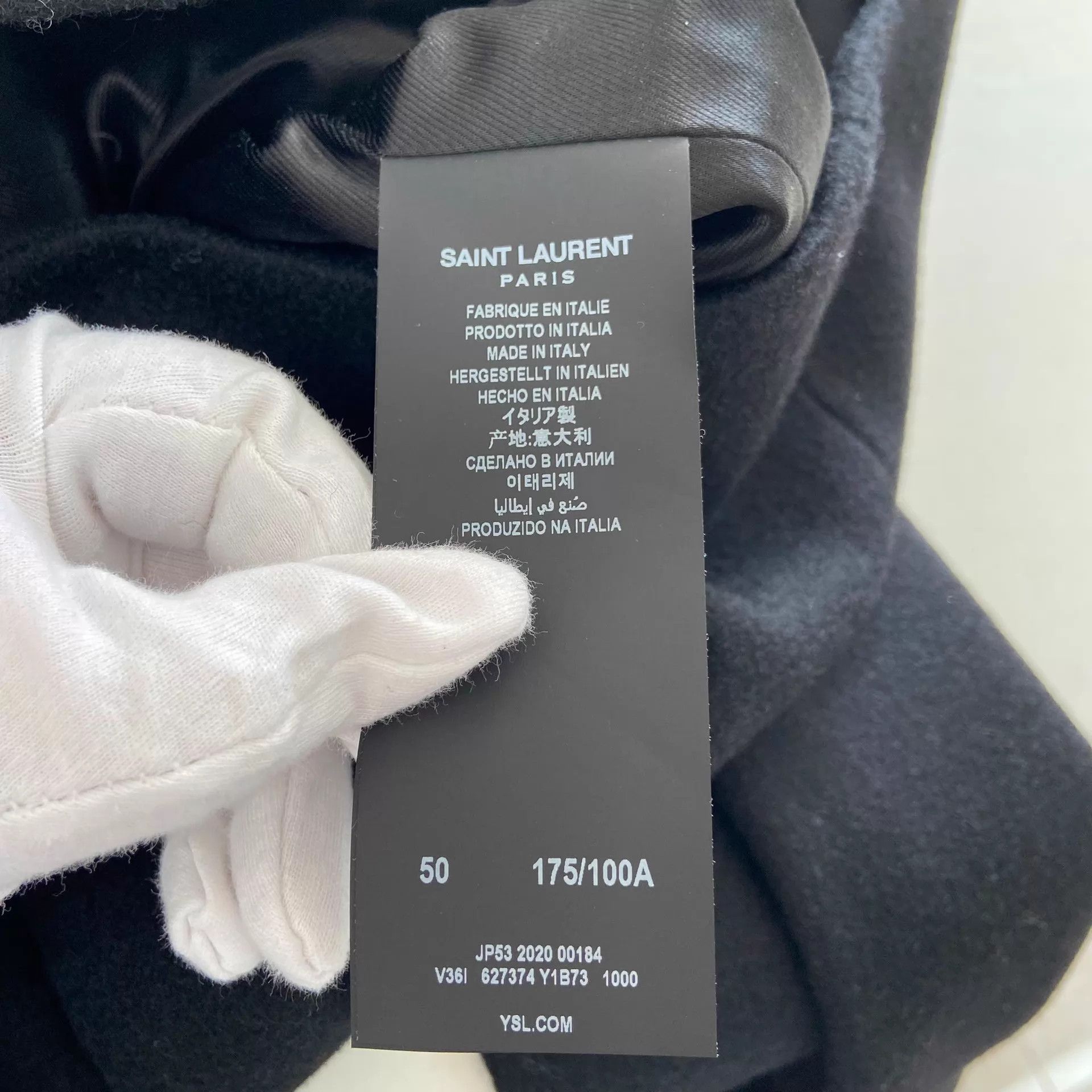 Saint Laurent Paris Saint Laurent Black Wool Jacket 50 Size US M / EU 48-50 / 2 - 7 Thumbnail