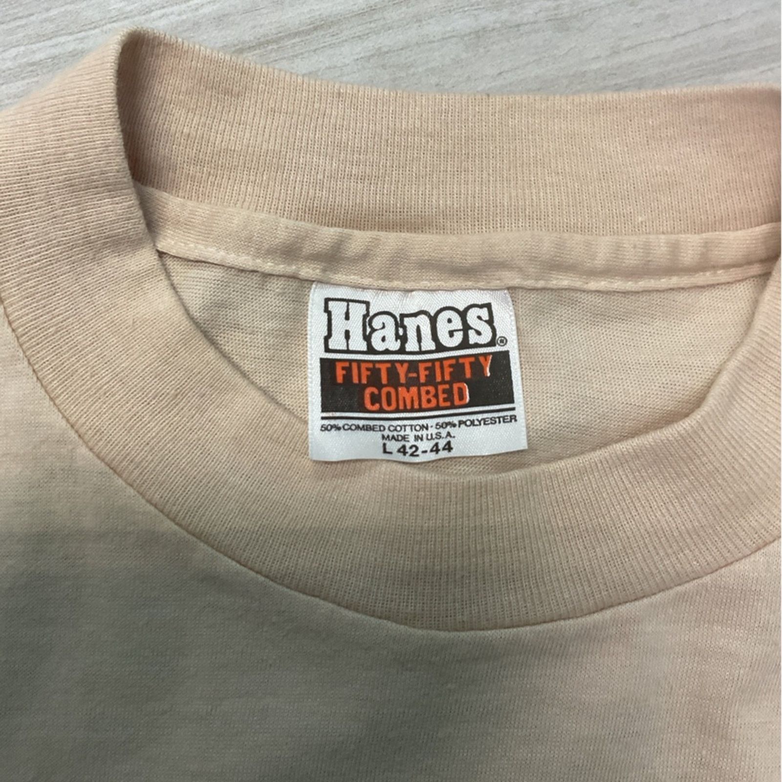 Hanes Vintage 90s Apple Macintosh Computer Stitch T-Shirt Size US L / EU 52-54 / 3 - 4 Thumbnail