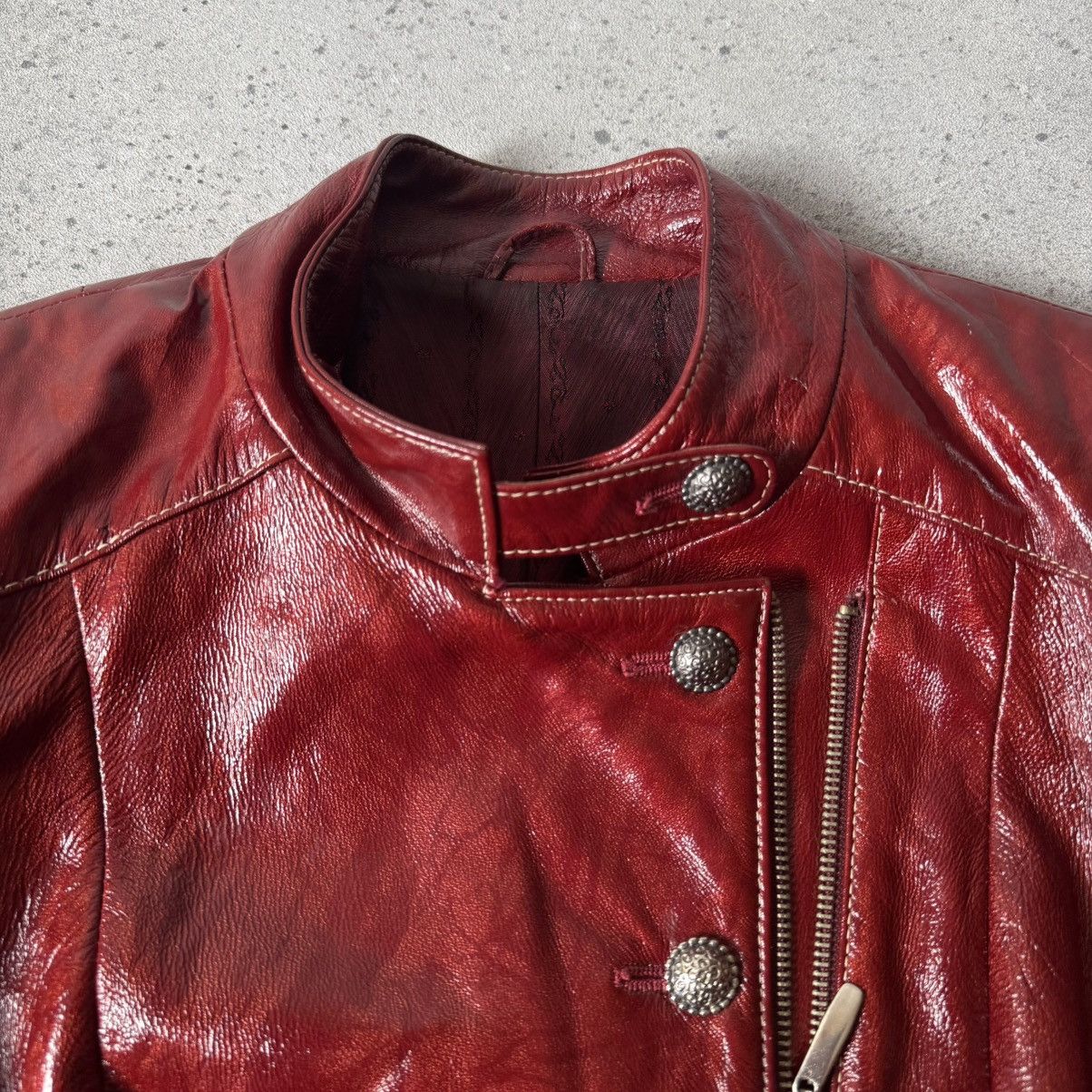 Hysteric Glamour Amazing Vintage Y2K Red Leather Jacket Size S / US 4 / IT 40 - 11 Thumbnail