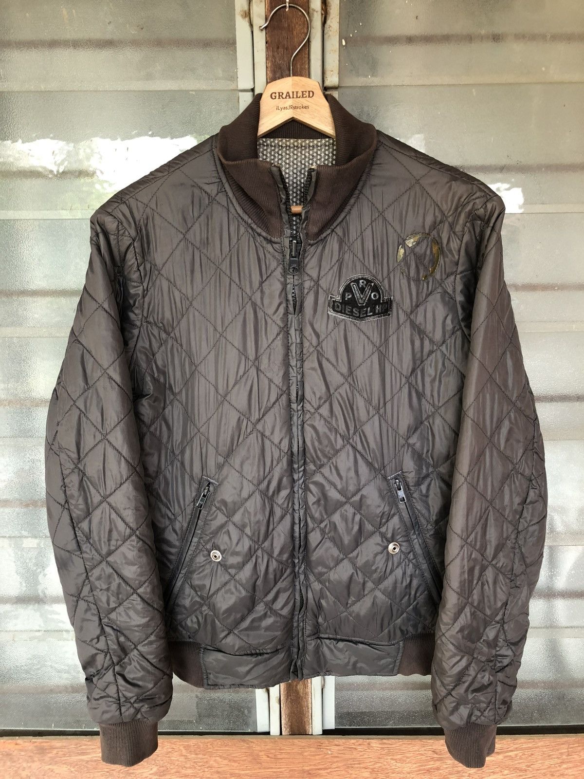Diesel Vintage Diesel Houndstooth Embroidered Denim Jacket Size US S / EU 44-46 / 1 - 8 Thumbnail