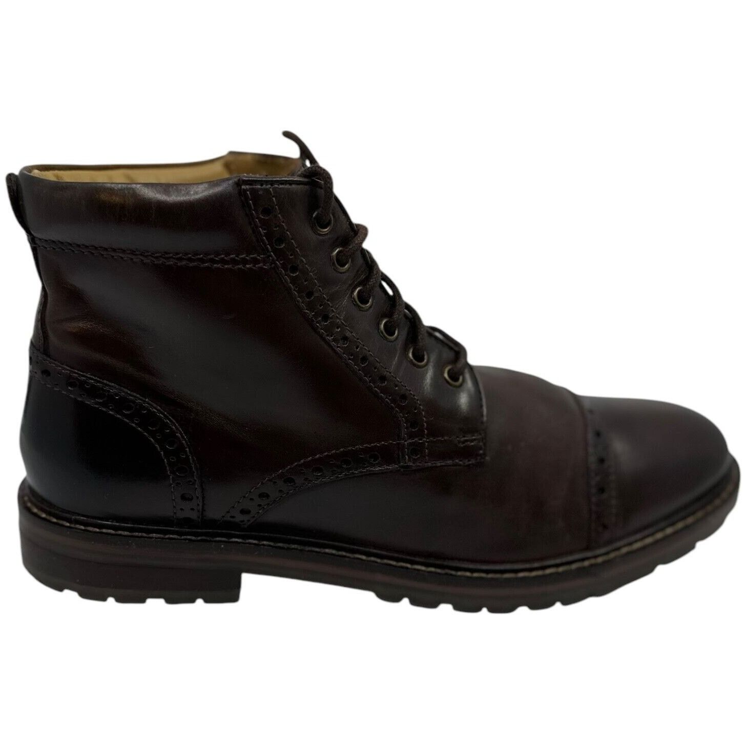 Florsheim Florsheim Fanway Mens Cap Toe Brogue Brown Boots Size 9D Size US 9 / EU 42 - 13 Thumbnail