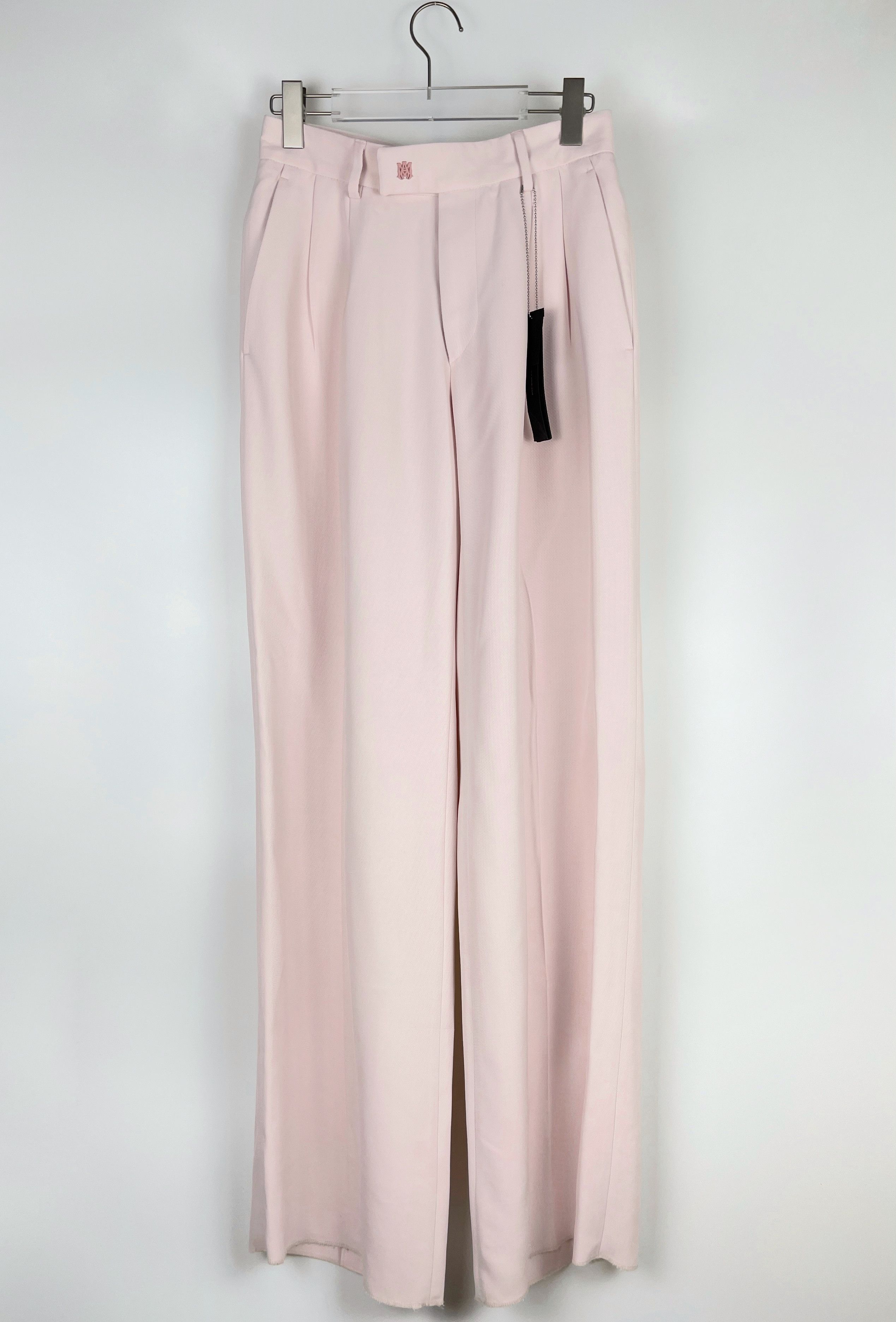 image of Amiri S/s2023 Double Pleated Trouses In Pink, Men's (Size 31)