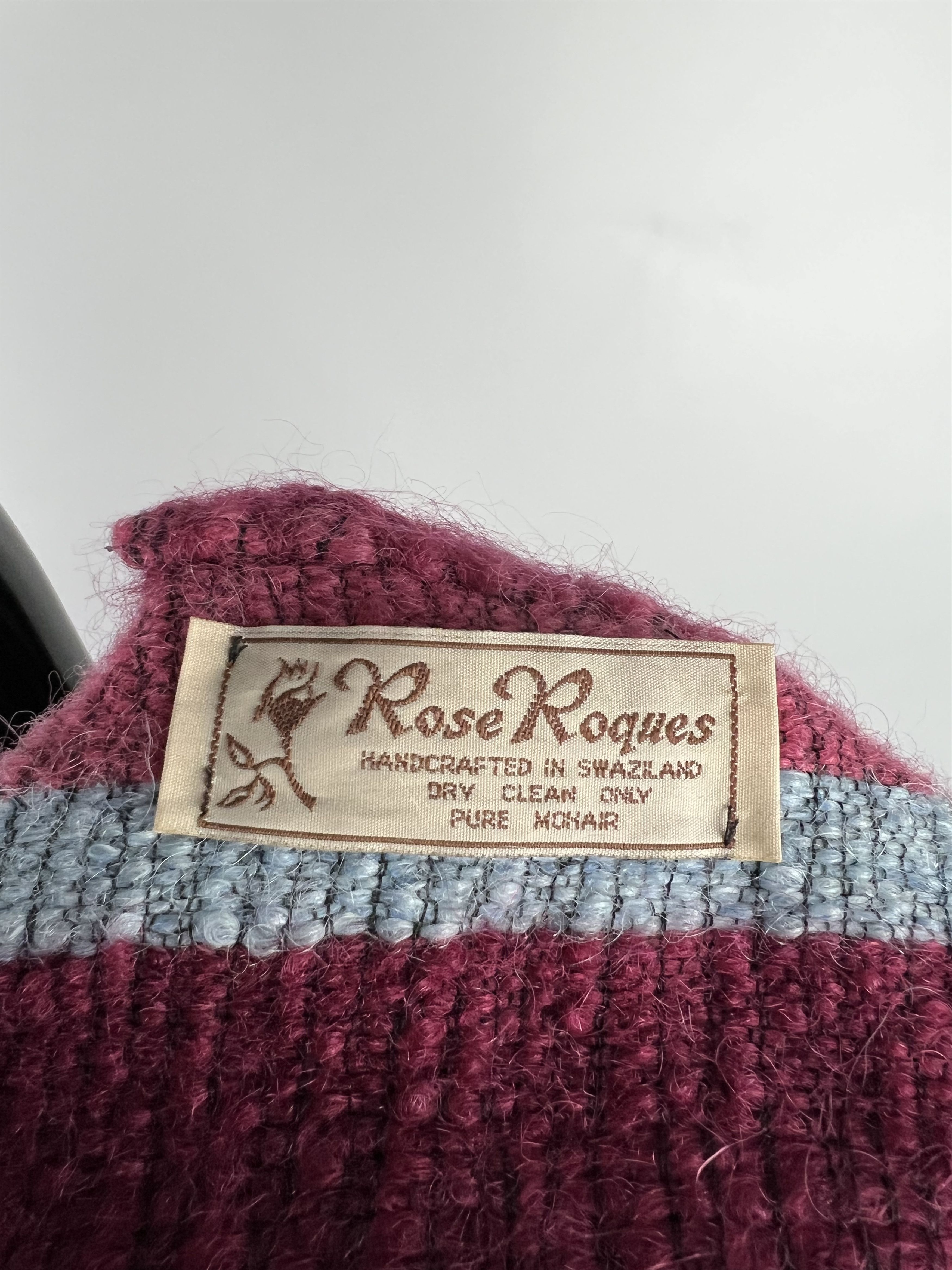 Designer × Vintage VTG Rose Roques Pure Mohair Cape HandCrafted in Swaziland Size ONE SIZE - 7 Thumbnail