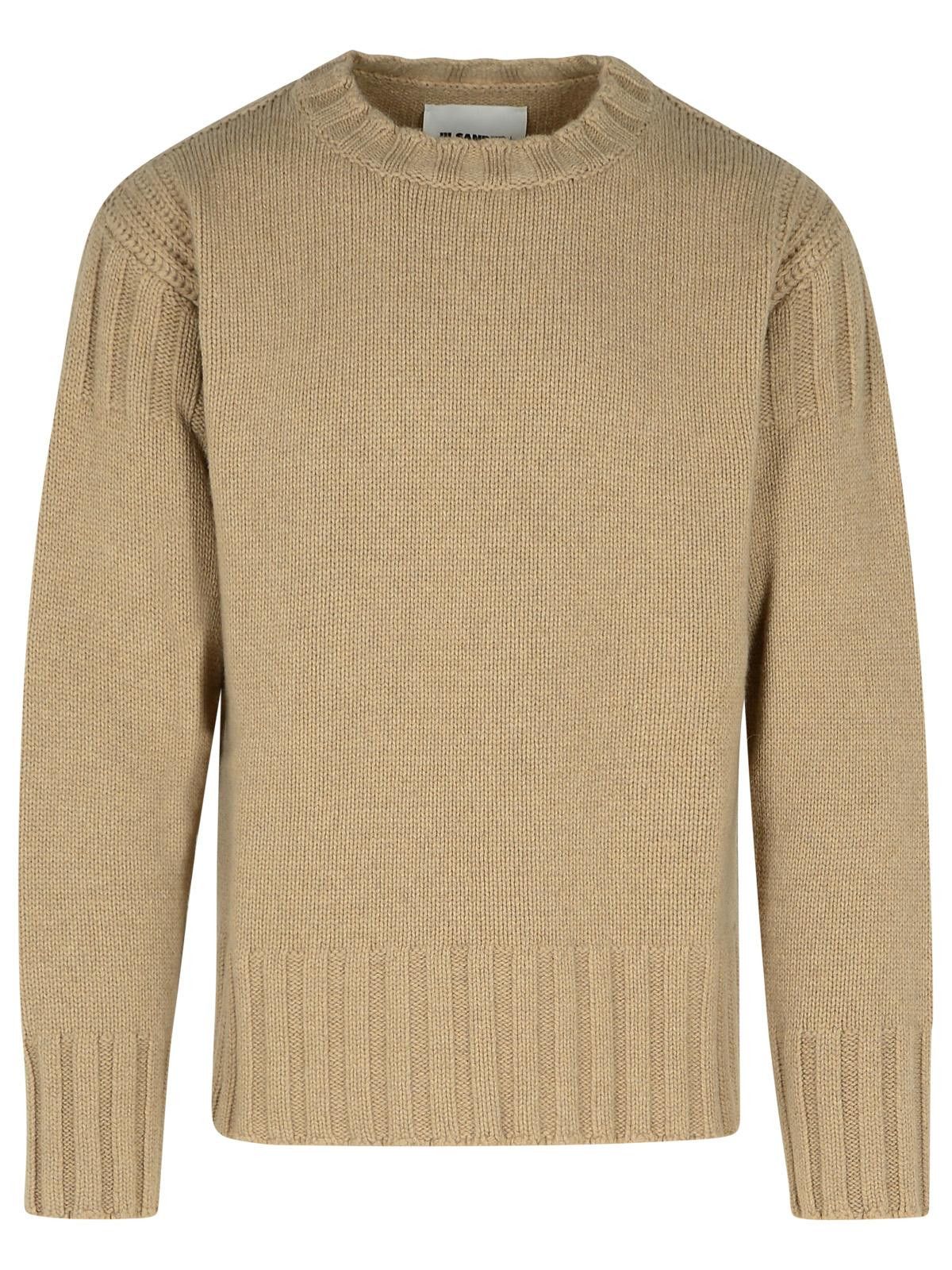 JIL SANDER Beige Cashmere Sweater