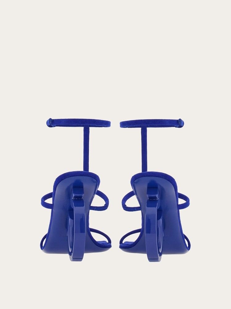 Salvatore Ferragamo o1y0426 Slingback Sandals in Blue Size US 9.5 / IT 39.5 - 4 Thumbnail