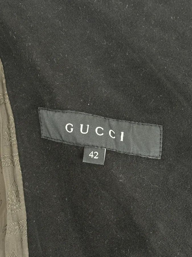 Gucci AW2008 Gucci Black Asymmetrical Elbow Patch Jacket by Frida Giannini Size S / US 4 / IT 40 - 10 Thumbnail