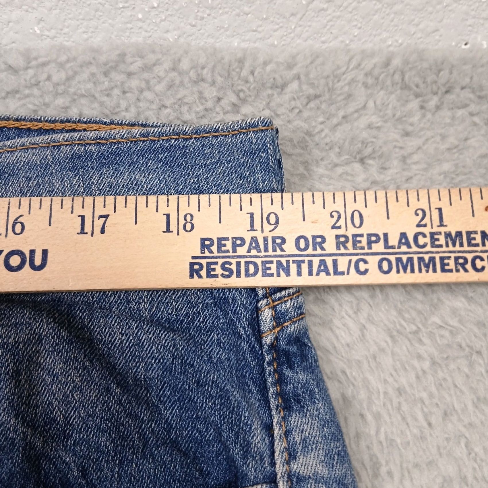Levi's Levi's 505 Jeans Mens 38x32 Light Wash Straight Denim Classic Fit W38 L32 Blue Vintage: No Size US 32 / EU 48 - 5 Thumbnail