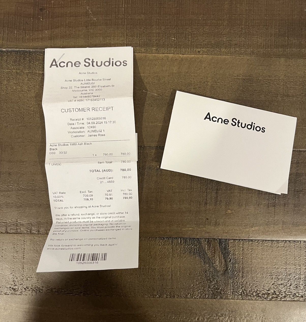 Acne Studios Acne Studios 1989 Ash Black (33x32) Size US 33 - 11 Thumbnail