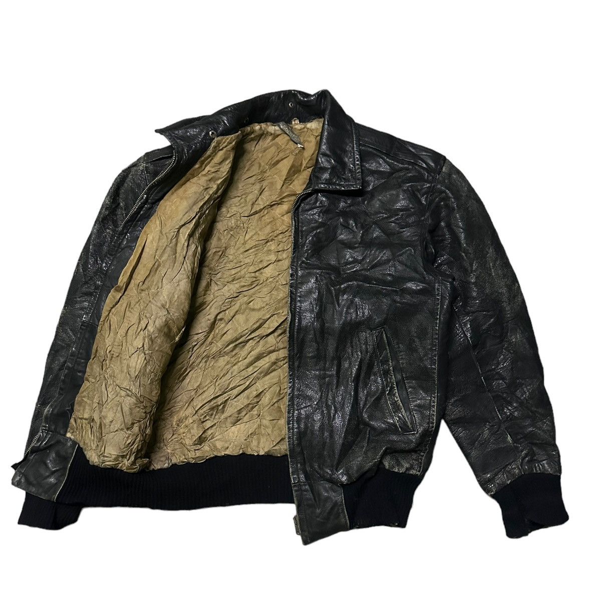 Vintage Gold flag leather jacket Size US S / EU 44-46 / 1 - 3 Thumbnail