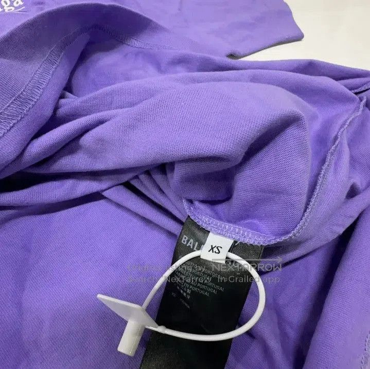 Balenciaga Balenciaga Purple Logo Print Short Sleeve T-Shirt. Size US XS / EU 42 / 0 - 6 Thumbnail