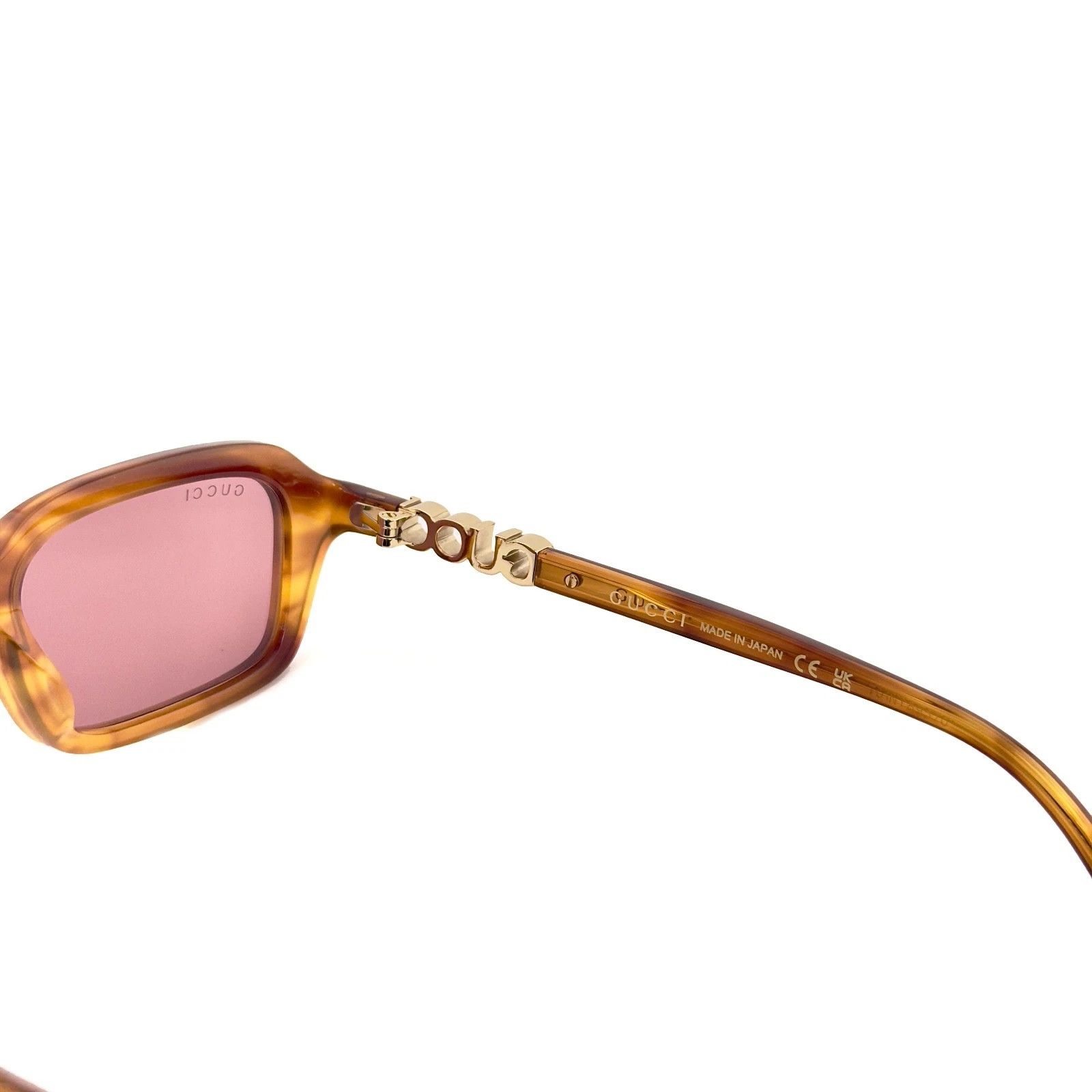 Gucci GUCCI 2152 Gg2152S Pink Brown Narrow Unisex Sunglasses 004 Size ONE SIZE - 7 Thumbnail