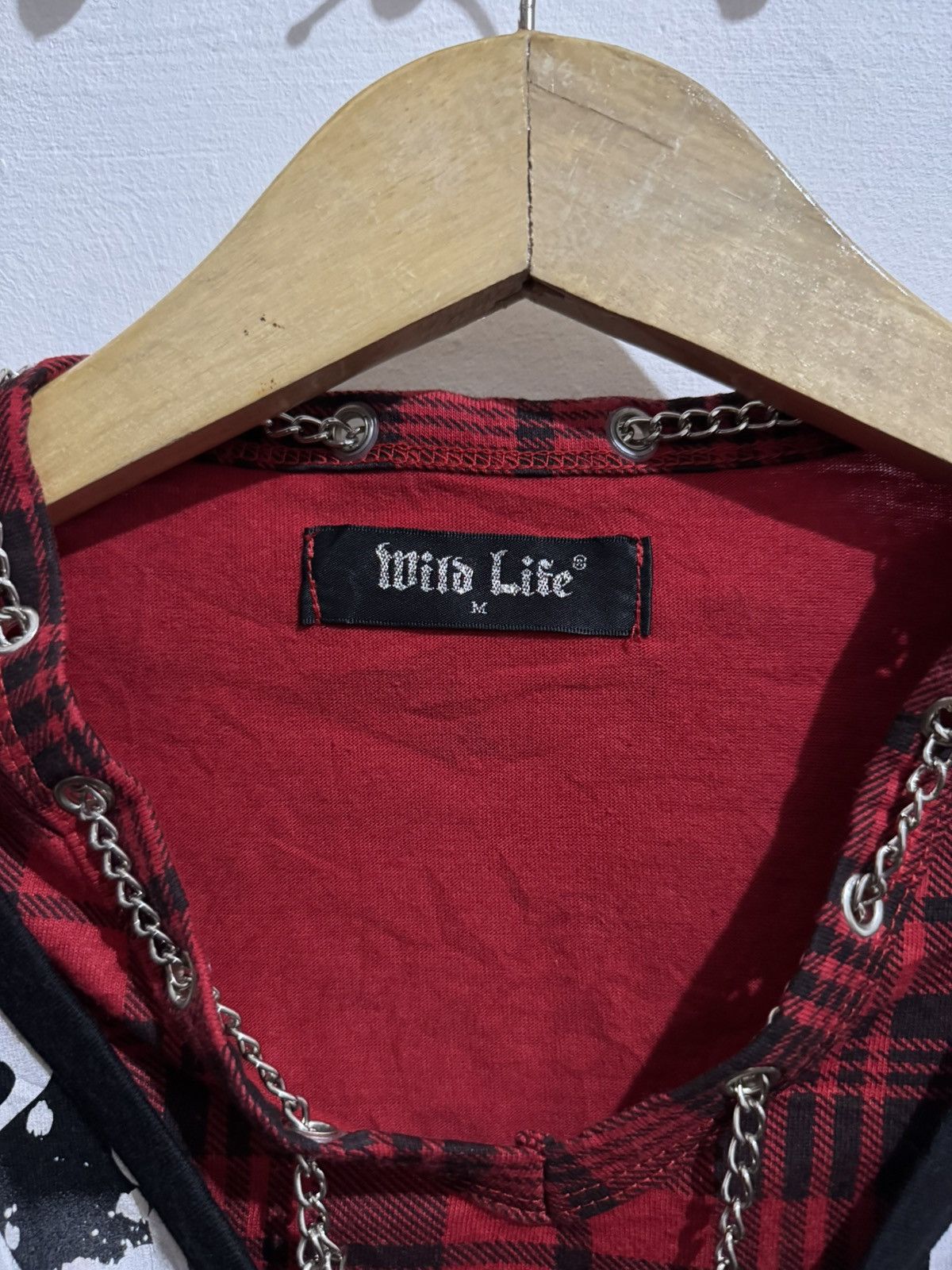 Japanese Brand Y2K WILD LIFE LACED STUDDED DOUBLE LAYER LONGSLEEVE Size US M / EU 48-50 / 2 - 10 Thumbnail