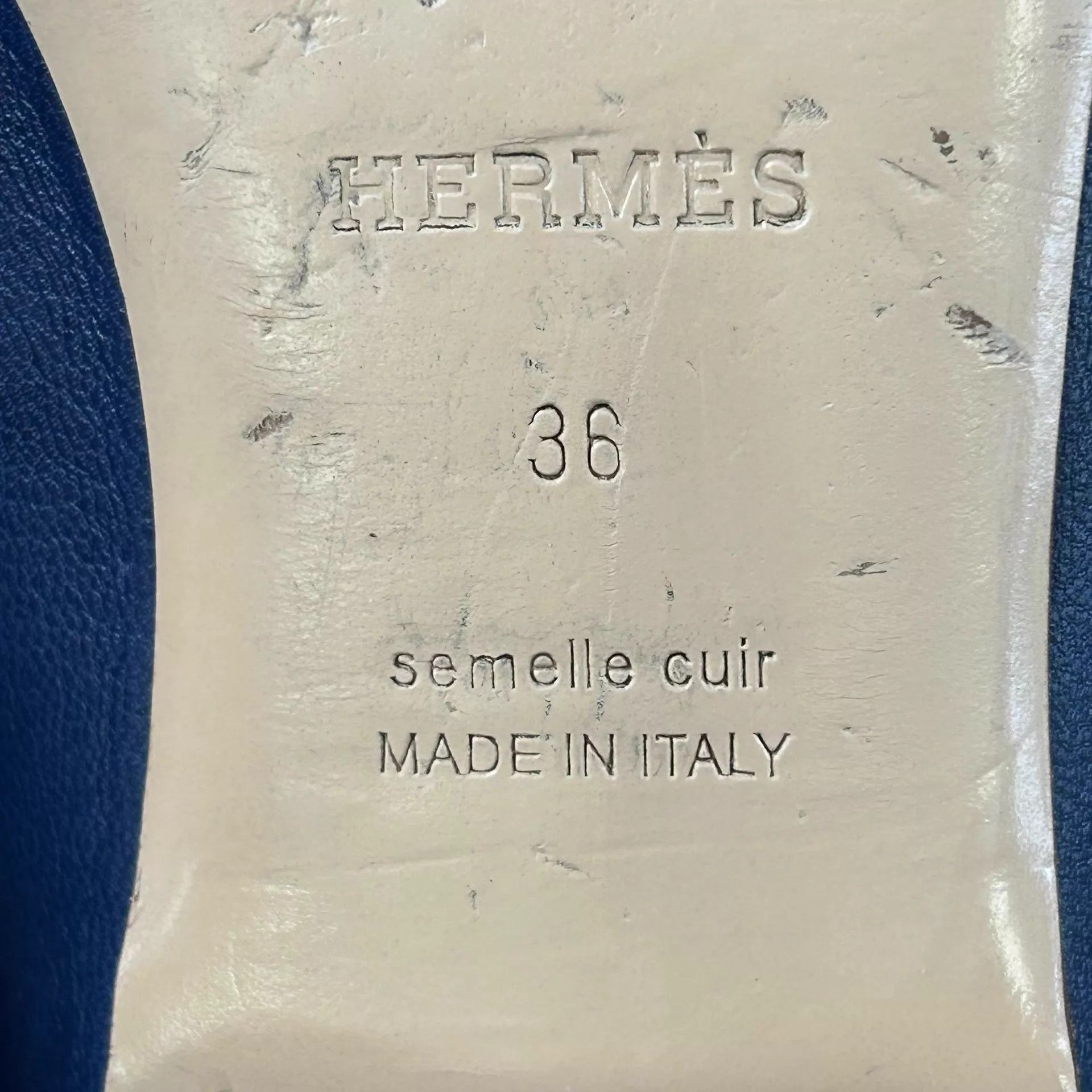 Hermes Hermes Blue Tassel Loafer Slippers FR36 Size US 5.5 / IT 35.5 - 7 Thumbnail