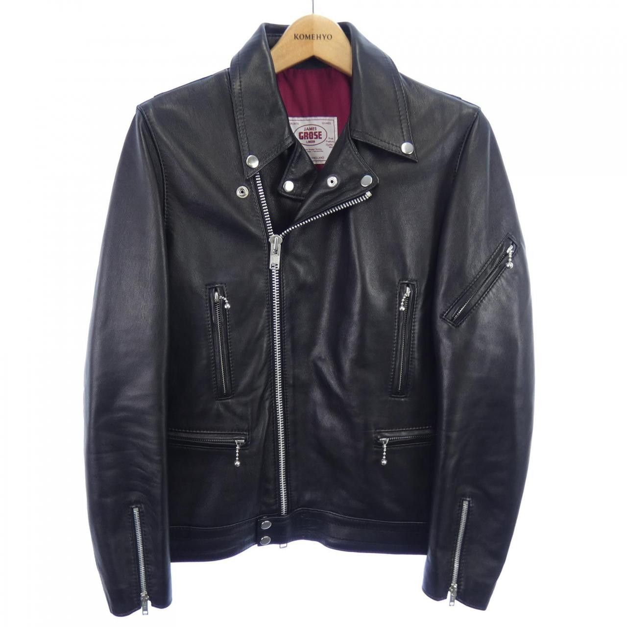 Other Other James Grose New Manila Leather Riders Jacket Leather Outerwear New Manila DUTY FREE for USA Size ONE SIZE - 1 Thumbnail