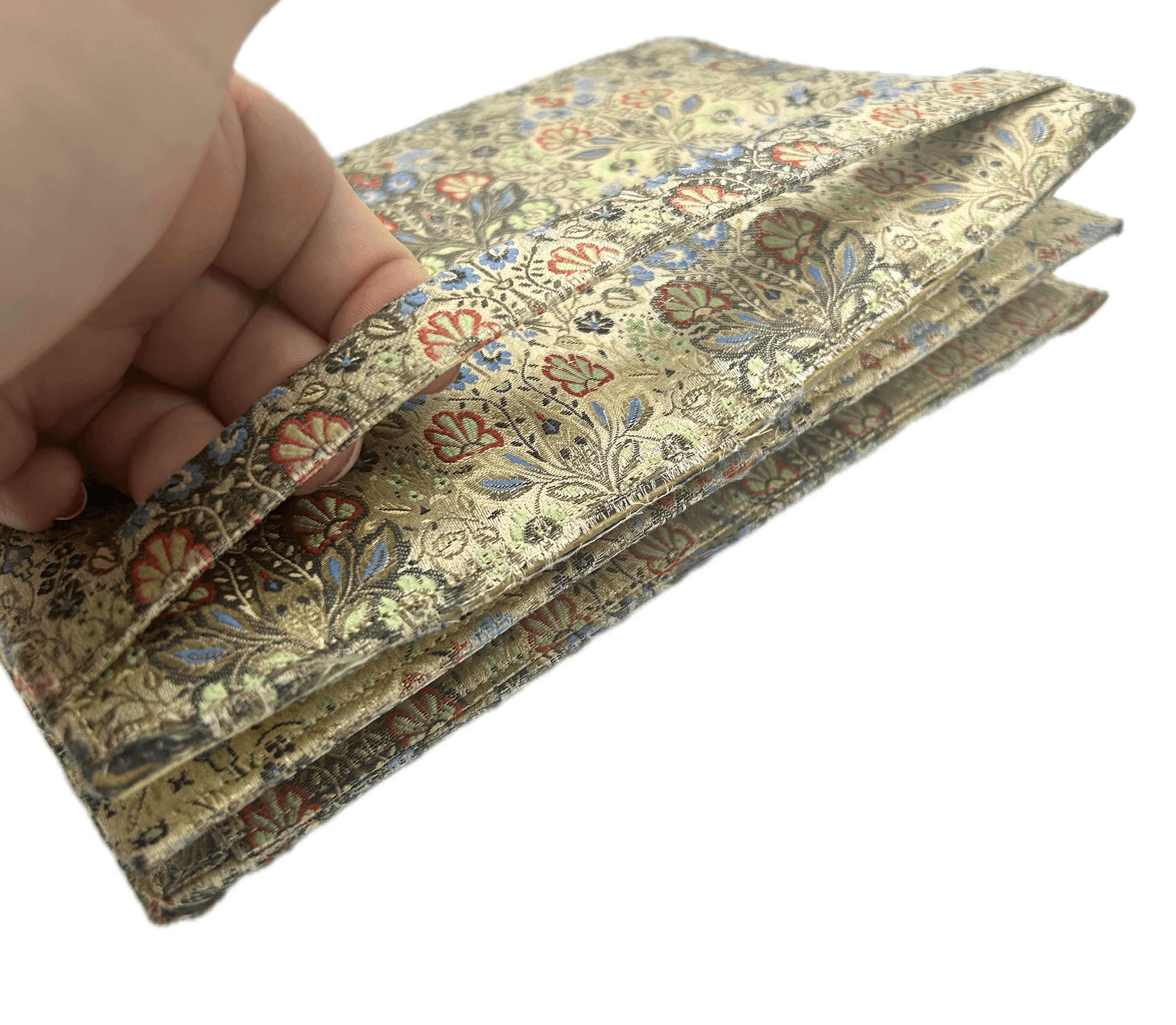 Vintage 1950's Floral Satin Clutch Size ONE SIZE - 2 Thumbnail