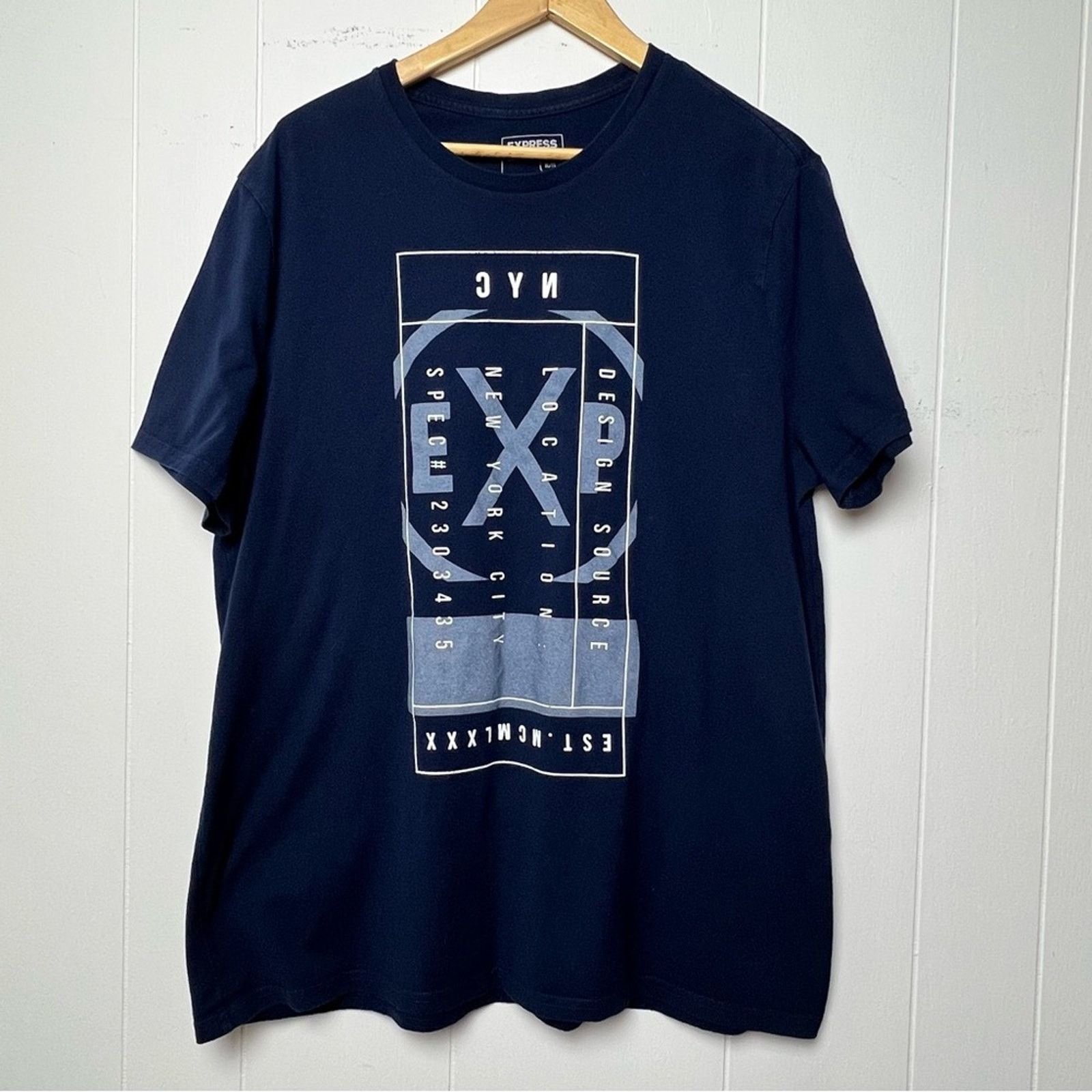 Express Express Navy NYC Logo Graphic Tee Shirt Men’s Size XL Size US XL / EU 56 / 4 - 8 Thumbnail